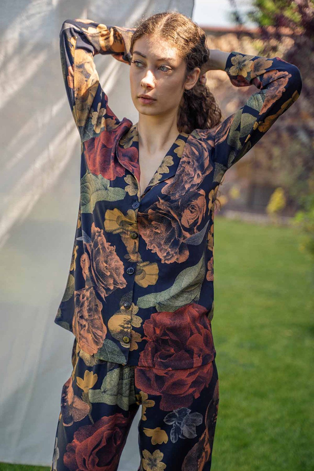 Bed and Beyond-Uzun Pijama Takımı - Secret Garden-Pijama Takımı-1-Milagron.com