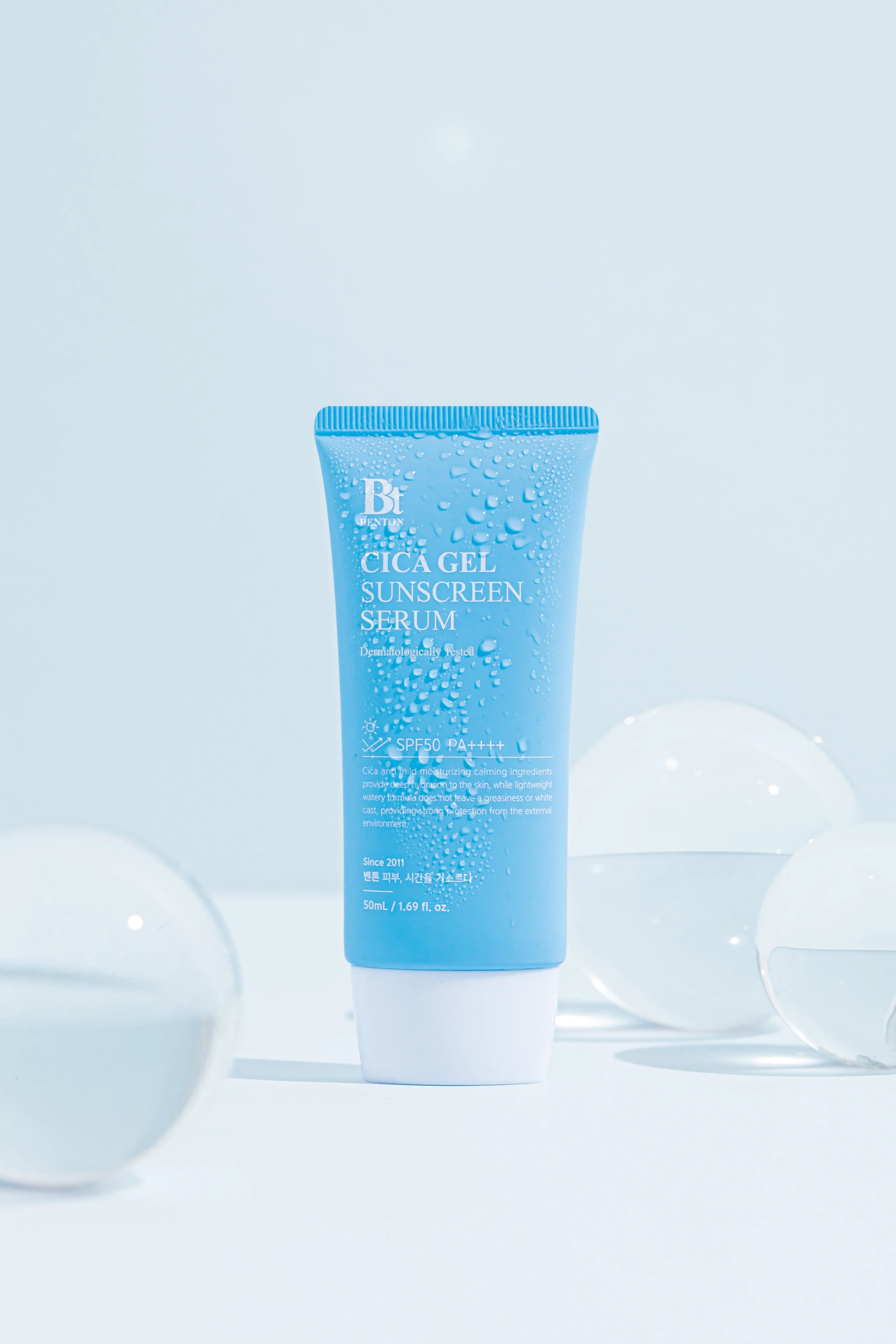 Benton-Benton Cica Gel Sunscreen Serum Spf50+ Pa++++ 50ml Yatıştırıcı Vegan Jel Güneş Koruyucu-Güneş Koruyucu-2-Milagron.com