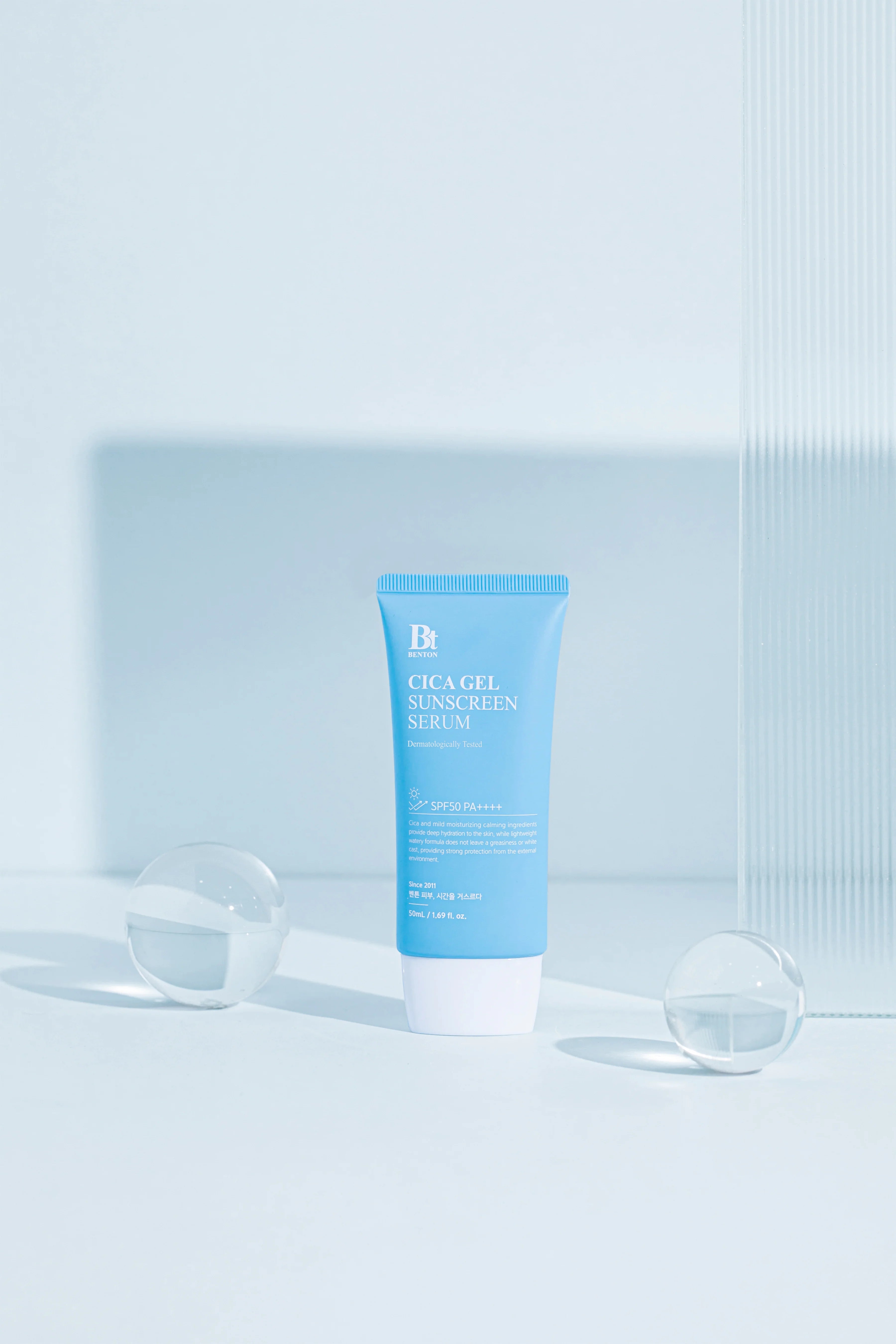 Benton-Benton Cica Gel Sunscreen Serum Spf50+ Pa++++ 50ml Yatıştırıcı Vegan Jel Güneş Koruyucu-Güneş Koruyucu-4-Milagron.com