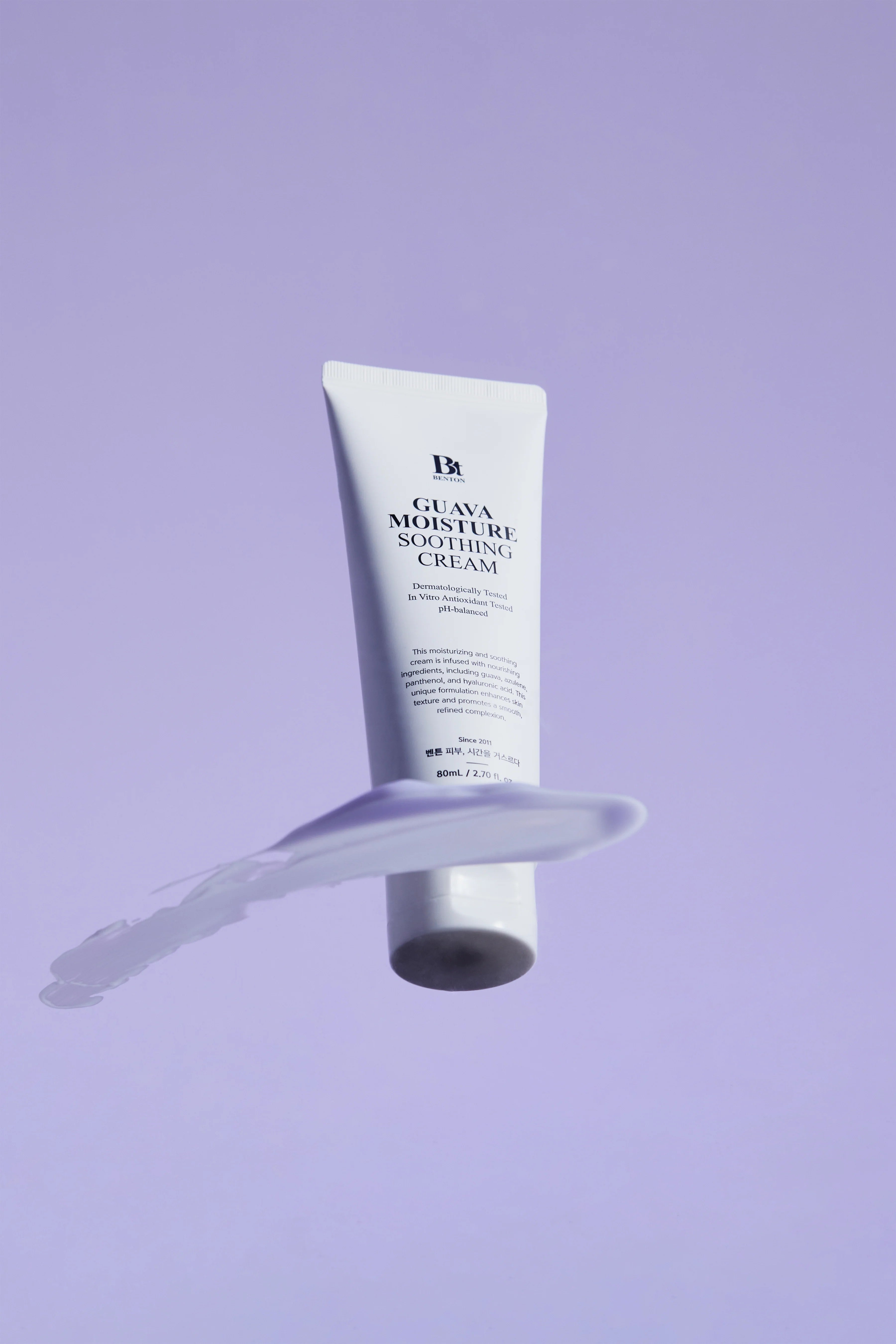 Benton-Benton Guava Moisture Soothing Cream 80ml Yatıştırıcı & Nemlendirici Vegan Krem-Yüz Kremi-2-Milagron.com