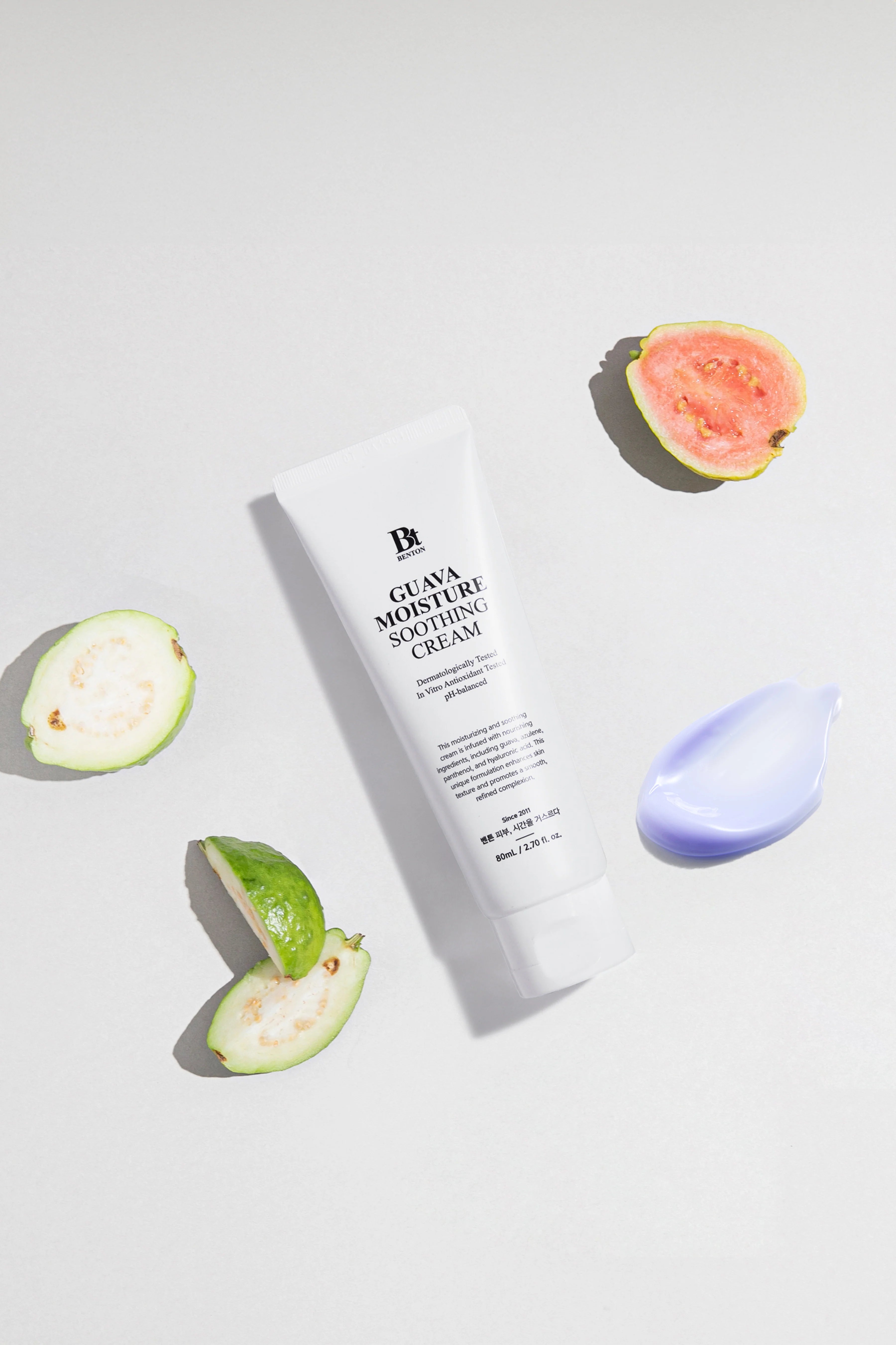 Benton-Benton Guava Moisture Soothing Cream 80ml Yatıştırıcı & Nemlendirici Vegan Krem-Yüz Kremi-5-Milagron.com