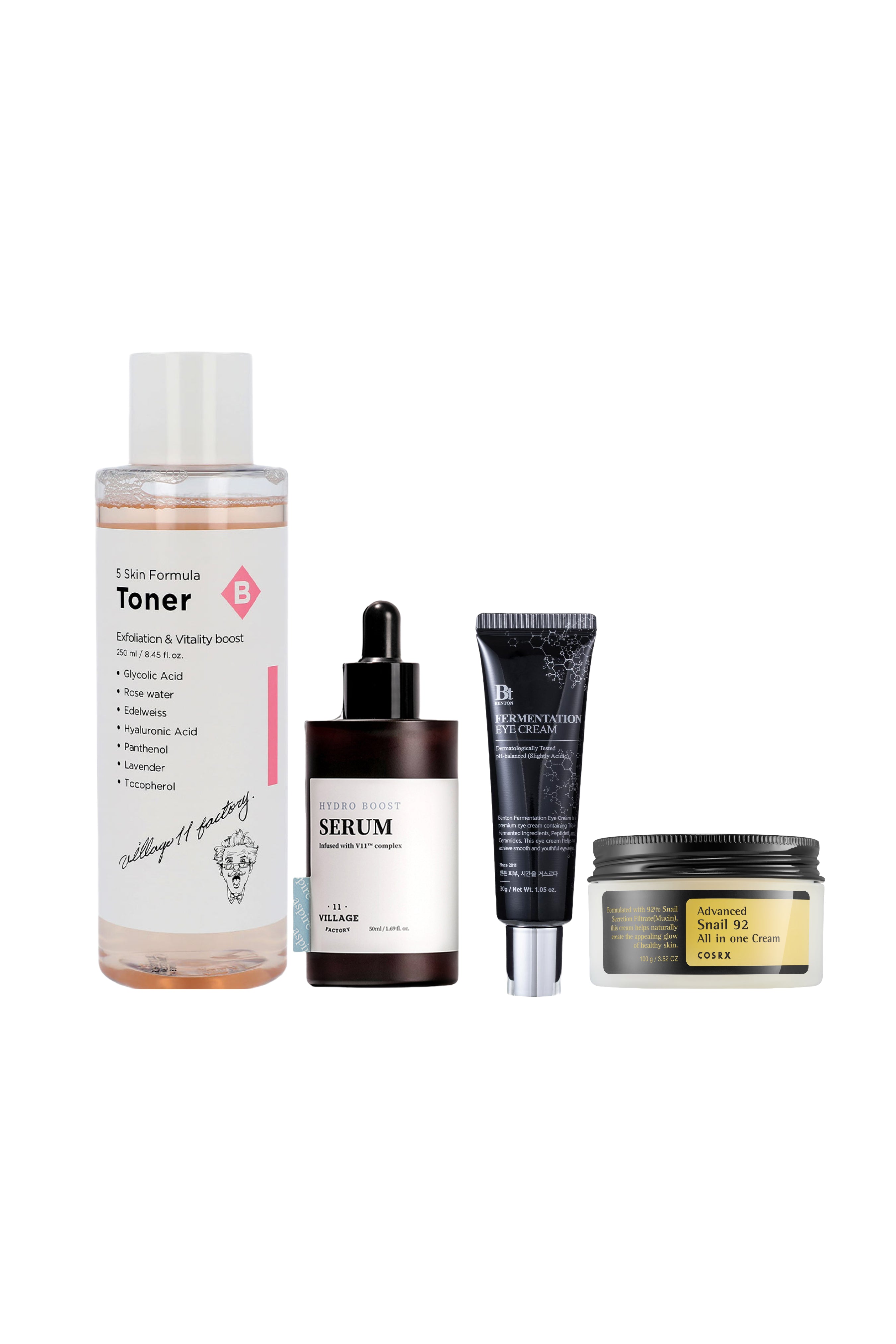 Benton-Kuru Ciltler Için 4 Adımlı Nemlendirici Set-Cilt Bakım Seti-1-Milagron.com