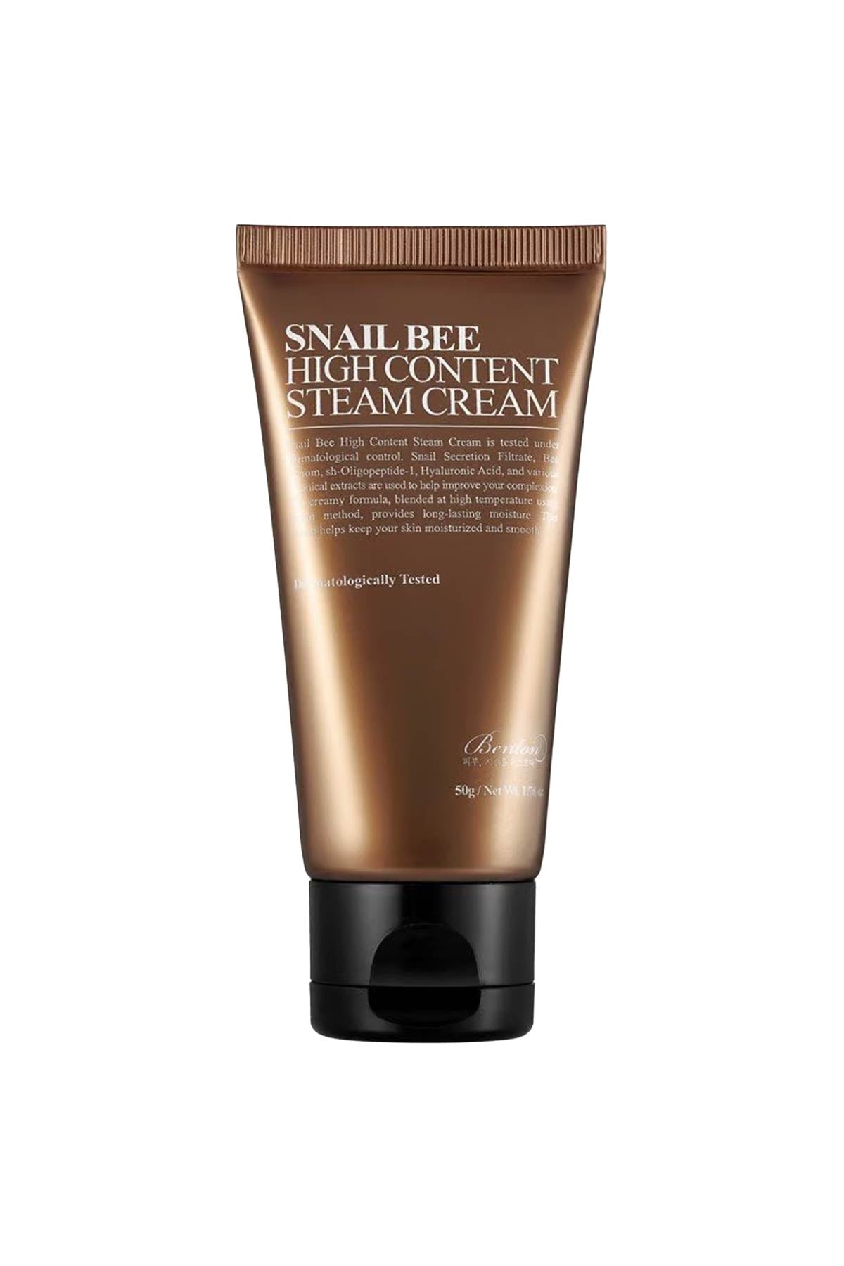 Benton-Snail Bee High Content Steam Cream Salyangoz Özlü Üstün Buhar Karışımı Krem-Yüz Kremi-1-Milagron.com