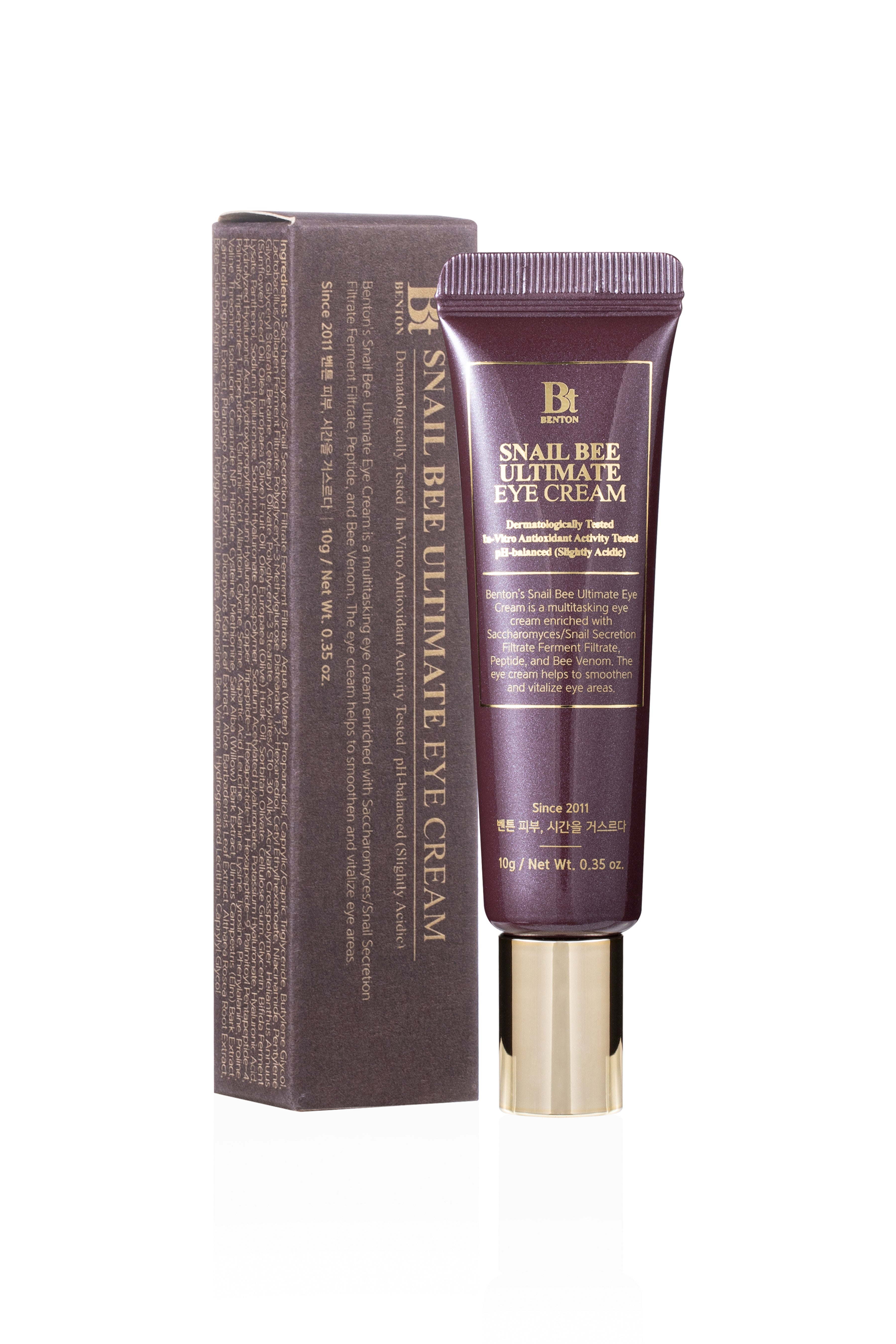 Benton-Snail Bee Ultimate Eye Cream 10g Koyu Halka Karşıtı Salyangoz Özlü Göz Kremi-Göz Kremi-4-Milagron.com