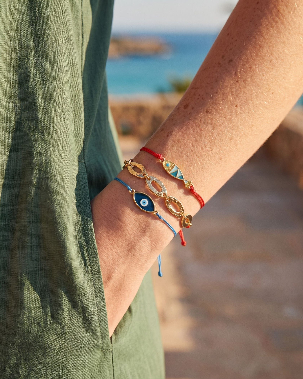 Aqua Guardian Blue Rope Bracelet