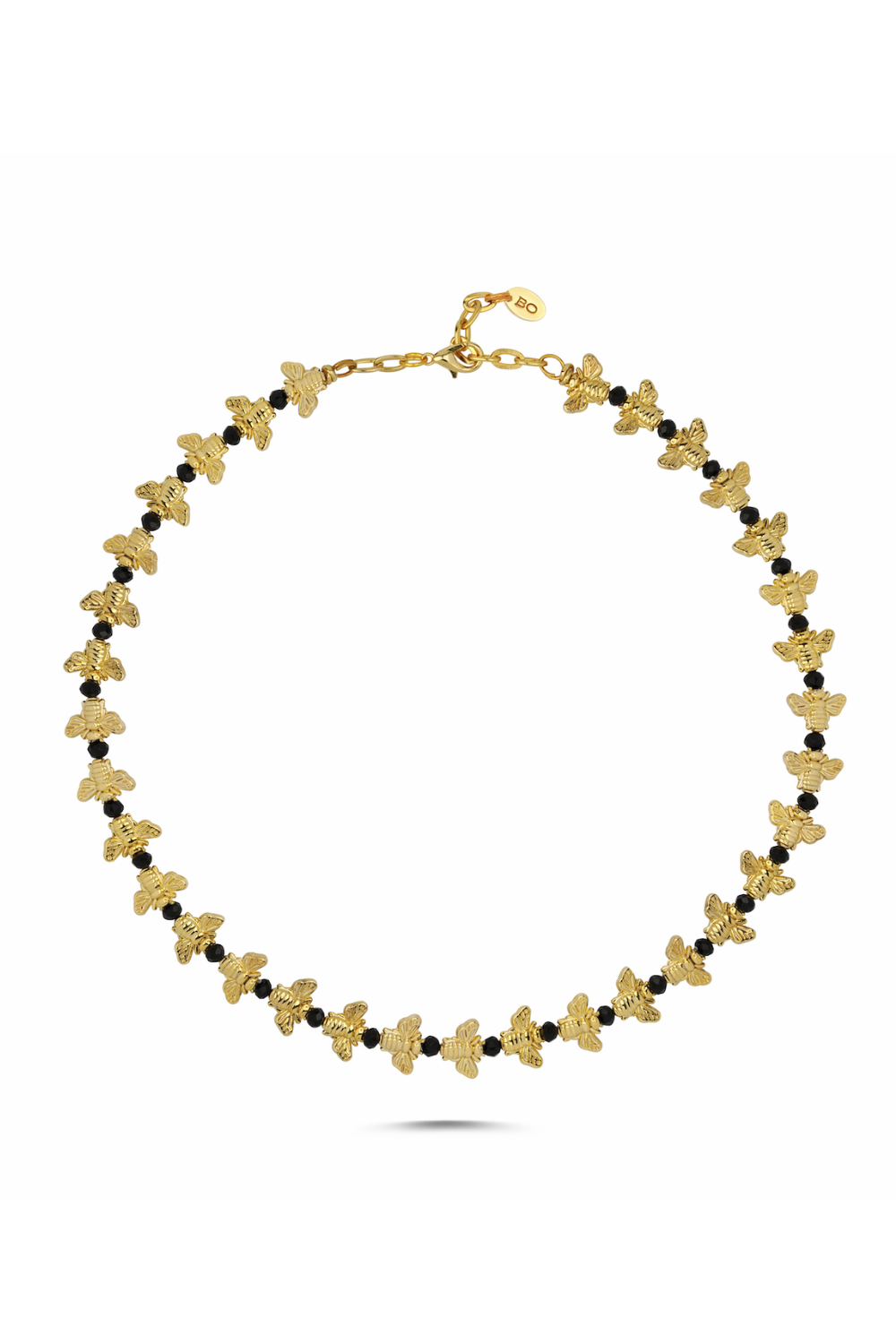 Berrin Özkan-Bee Love Black Necklace-Kolye-1-Milagron.com