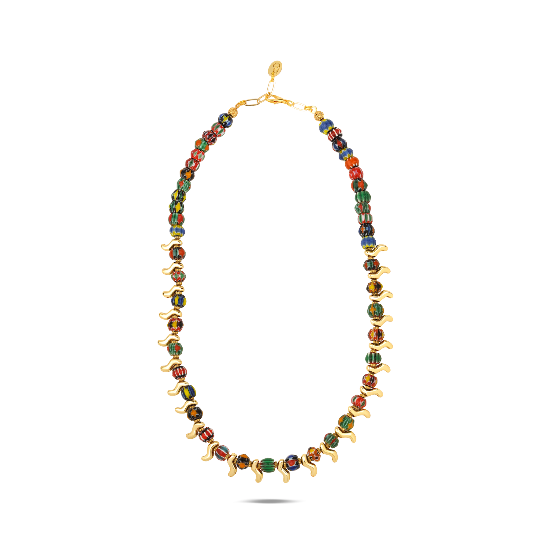 Bohemian Breeze Multicolor Natural Stone Necklace