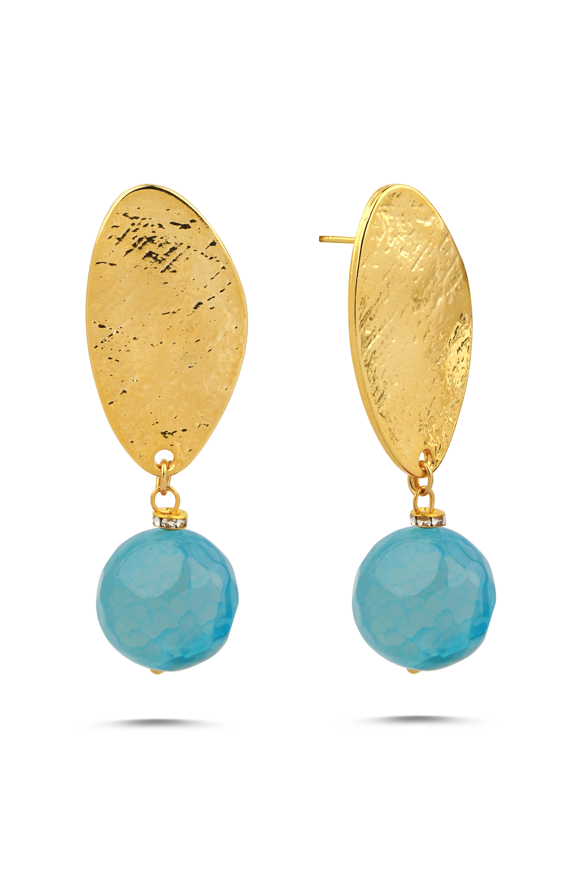 Berrin Özkan-Bonbon Blue Earrings-Küpe-1-Milagron.com