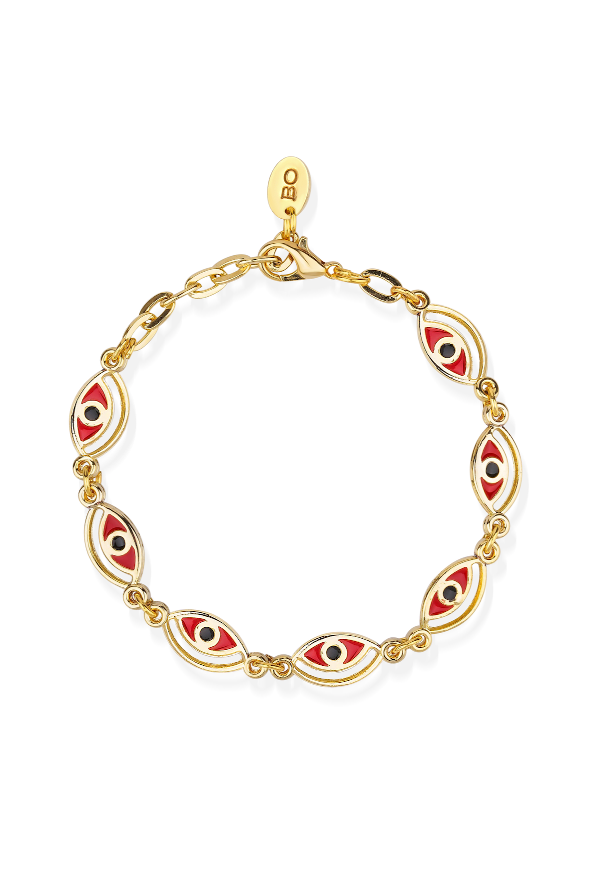 Berrin Özkan-Cleopatra Red Evil Eye Bracelet-Bileklik-1-Milagron.com
