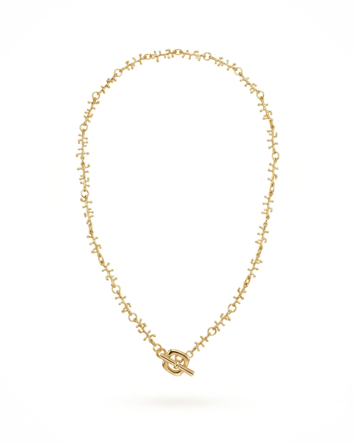 Coralia Gold Plated Chain Necklace