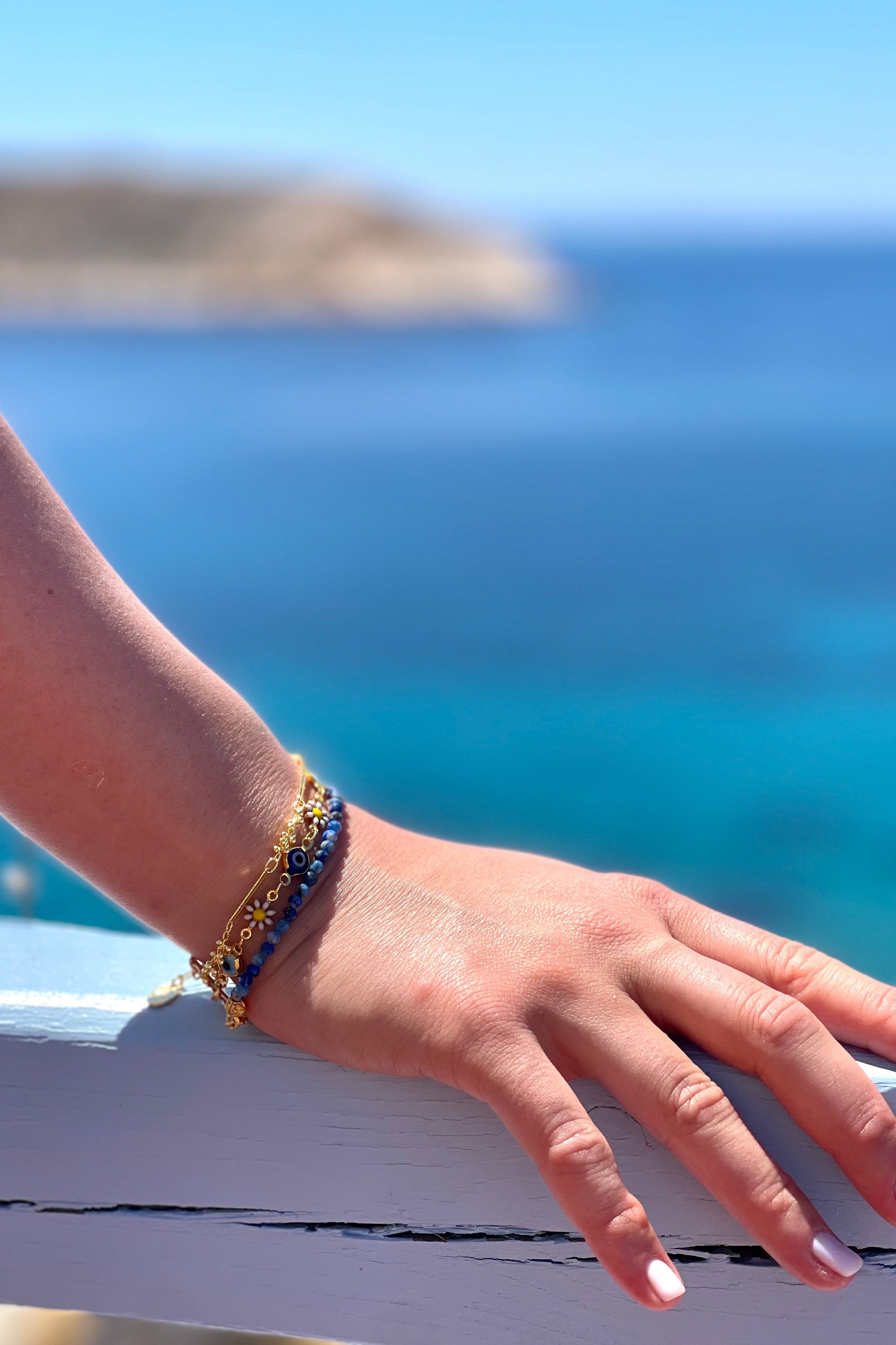 Berrin Özkan-Daisy Nazar Lapis Bracelet-Bileklik-2-Milagron.com