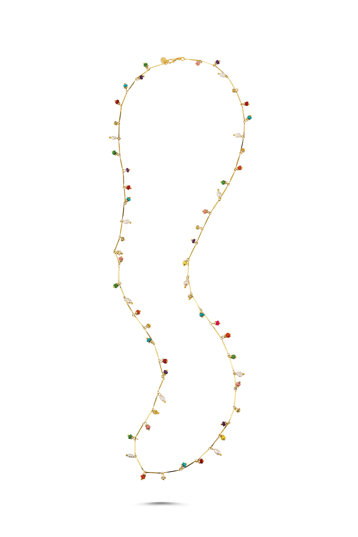 Berrin Özkan-Dancing Disco Rainbow Sparkle Long Necklace-Kolye-4-Milagron.com