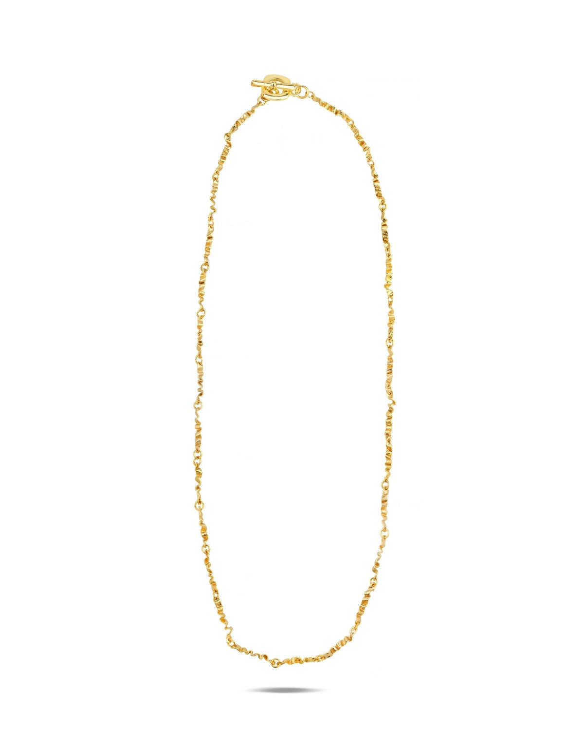 Drape Gold Plated Chain Necklace