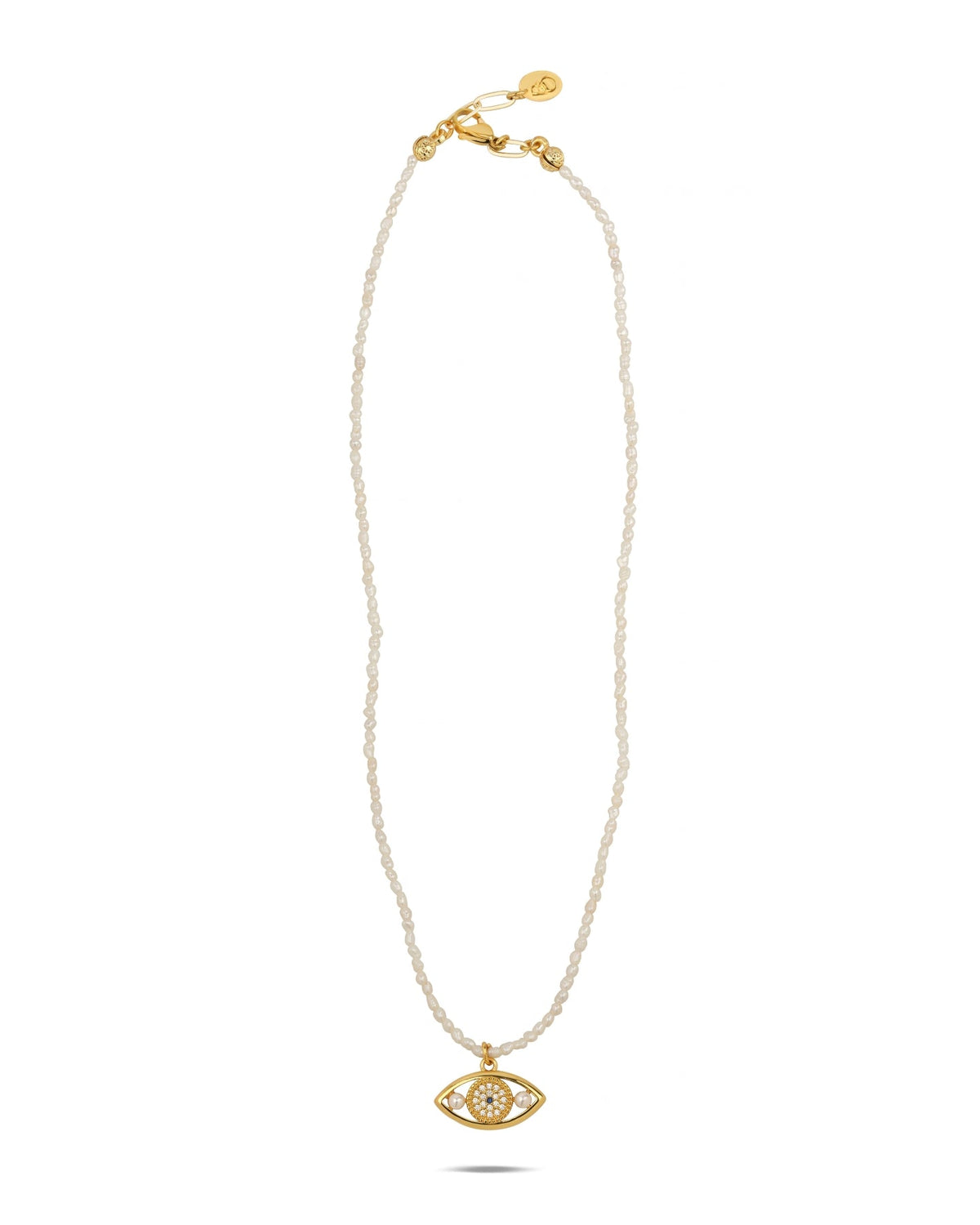 Elara Pearl Eye Necklace