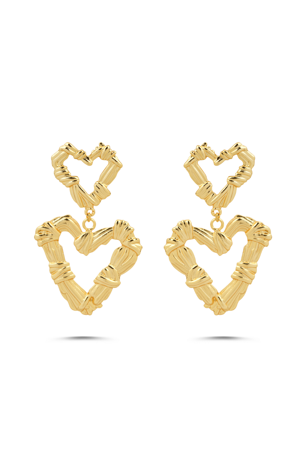 Berrin Özkan-Eternal Pulse Gold Plated Earrings-Küpe-1-Milagron.com
