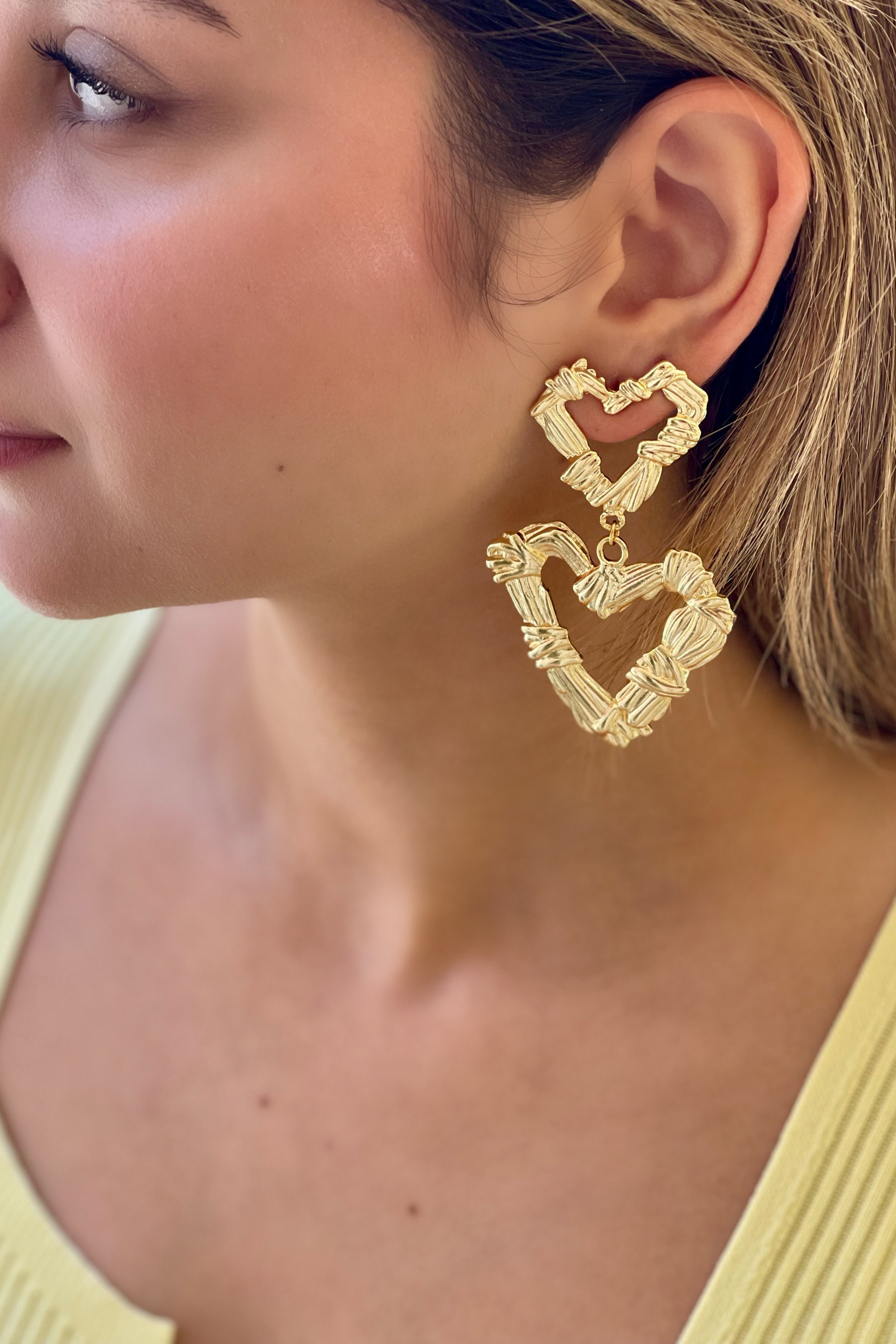 Berrin Özkan-Eternal Pulse Gold Plated Earrings-Küpe-2-Milagron.com
