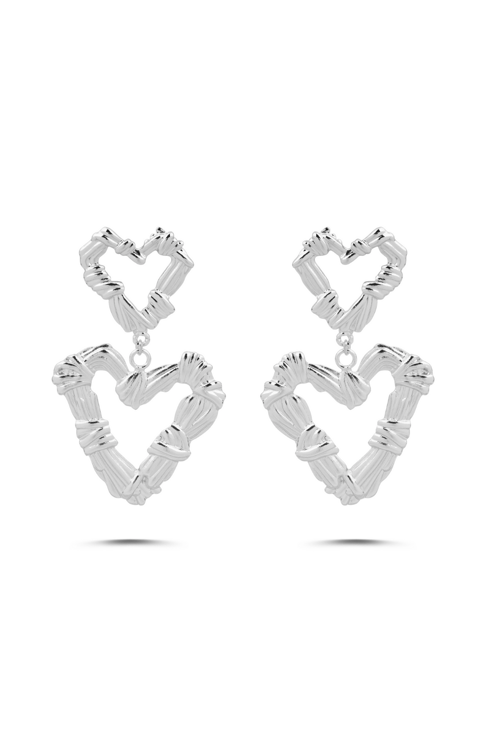 Berrin Özkan-Eternal Pulse Silver Plated Earrings-Küpe-1-Milagron.com