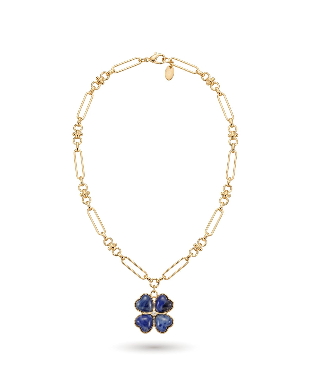 Garden Clover Lapis Necklace
