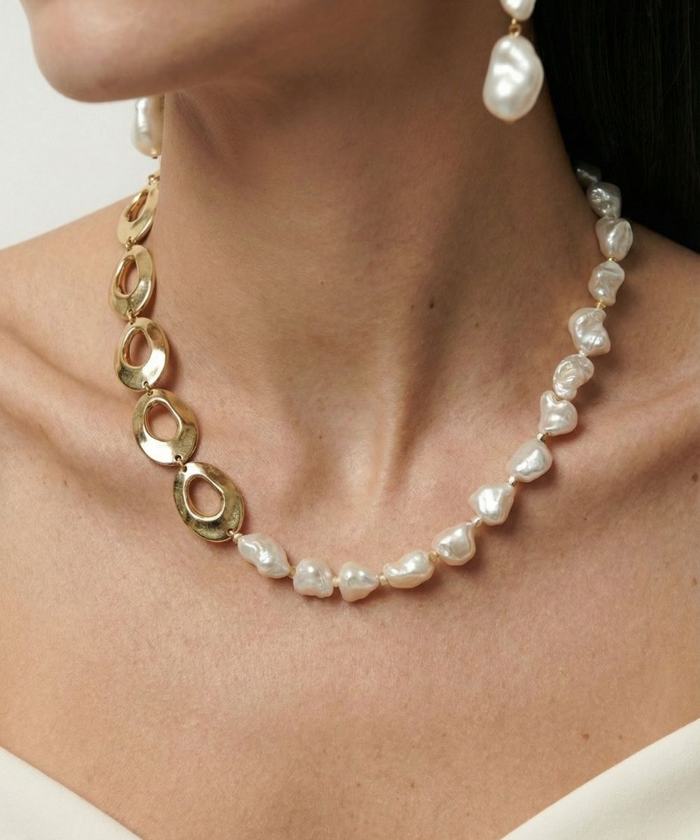 Golden Nocturne Pearl Necklace - 0