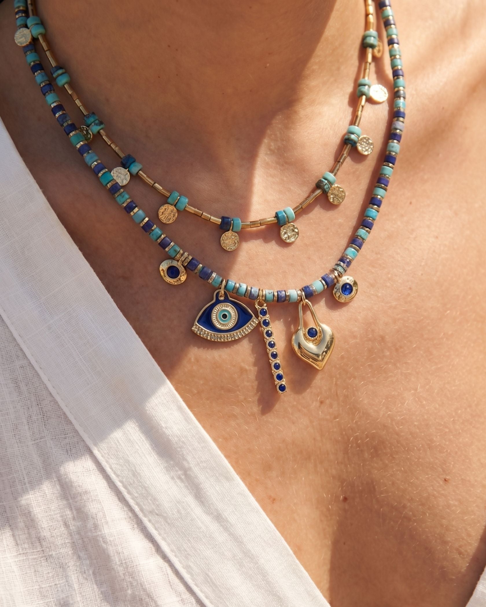 Guardian Tide Blue Evil Eye Necklace