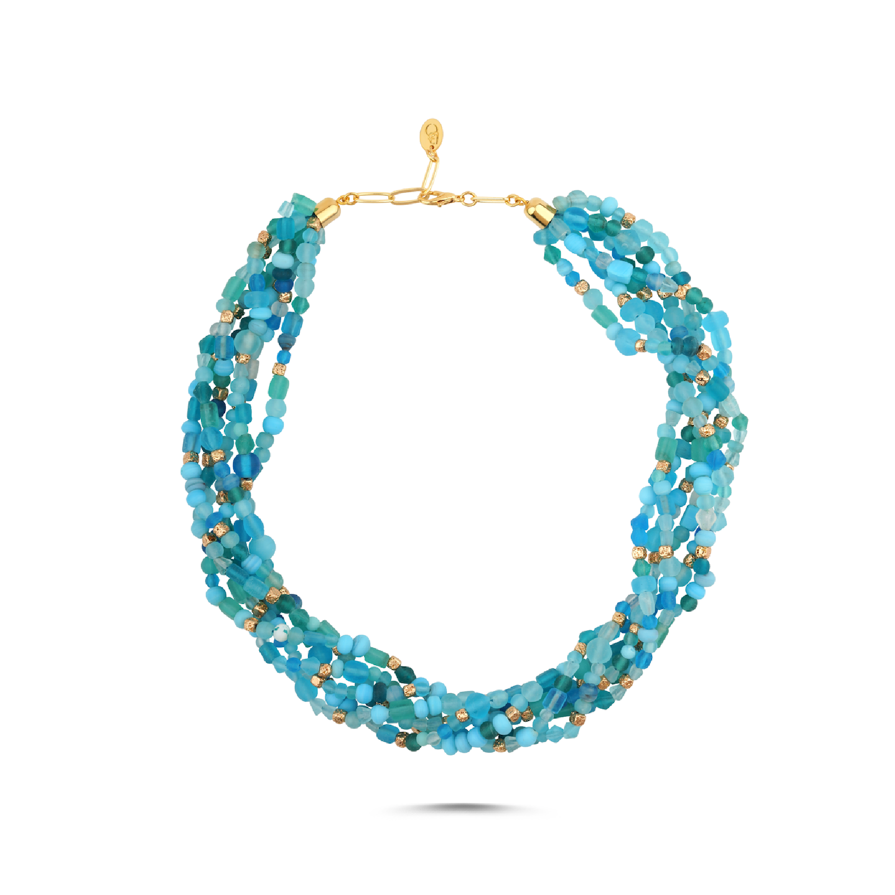 Gypset Ocean Blue Natural Stone Necklace