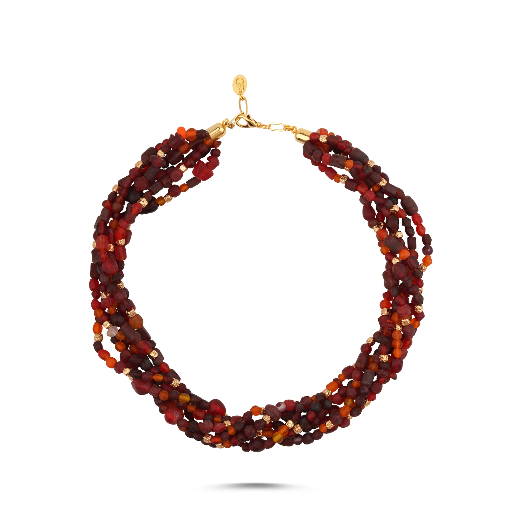 Gypset Sunset Red Natural Stone Necklace