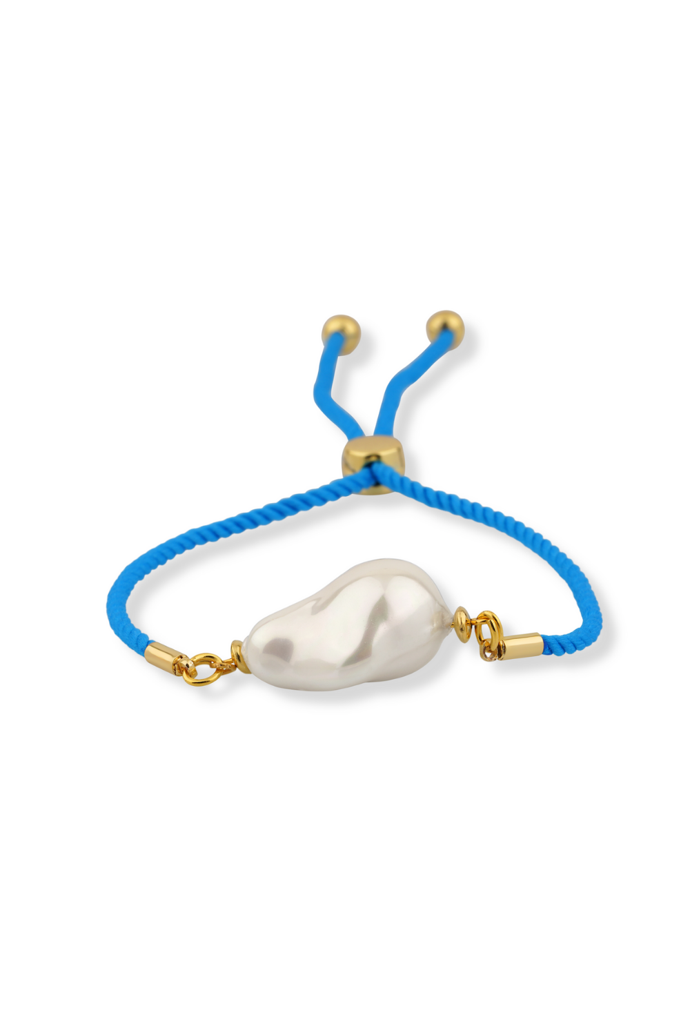 Berrin Özkan-Harmony Strand Baroque Pearl Blue Bracelet-Bileklik-1-Milagron.com