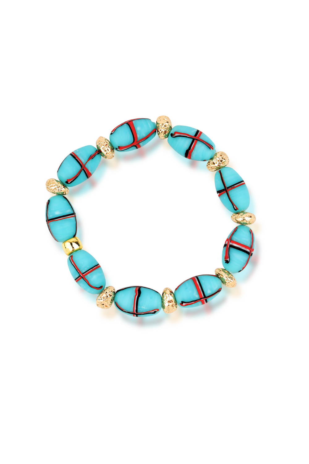 Berrin Özkan-Indian Summer Turquoise Bracelet-Bileklik-1-Milagron.com