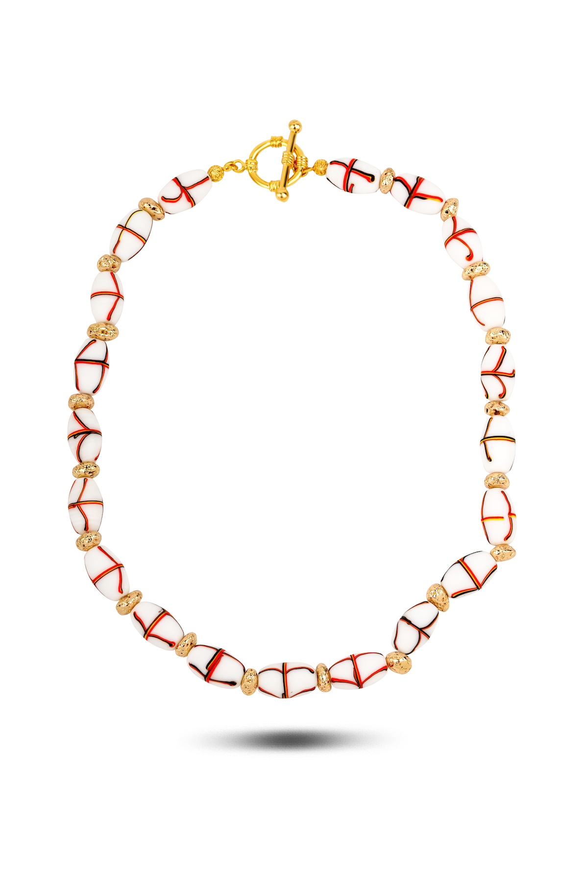 Berrin Özkan-Indian Summer White Necklace-Kolye-1-Milagron.com