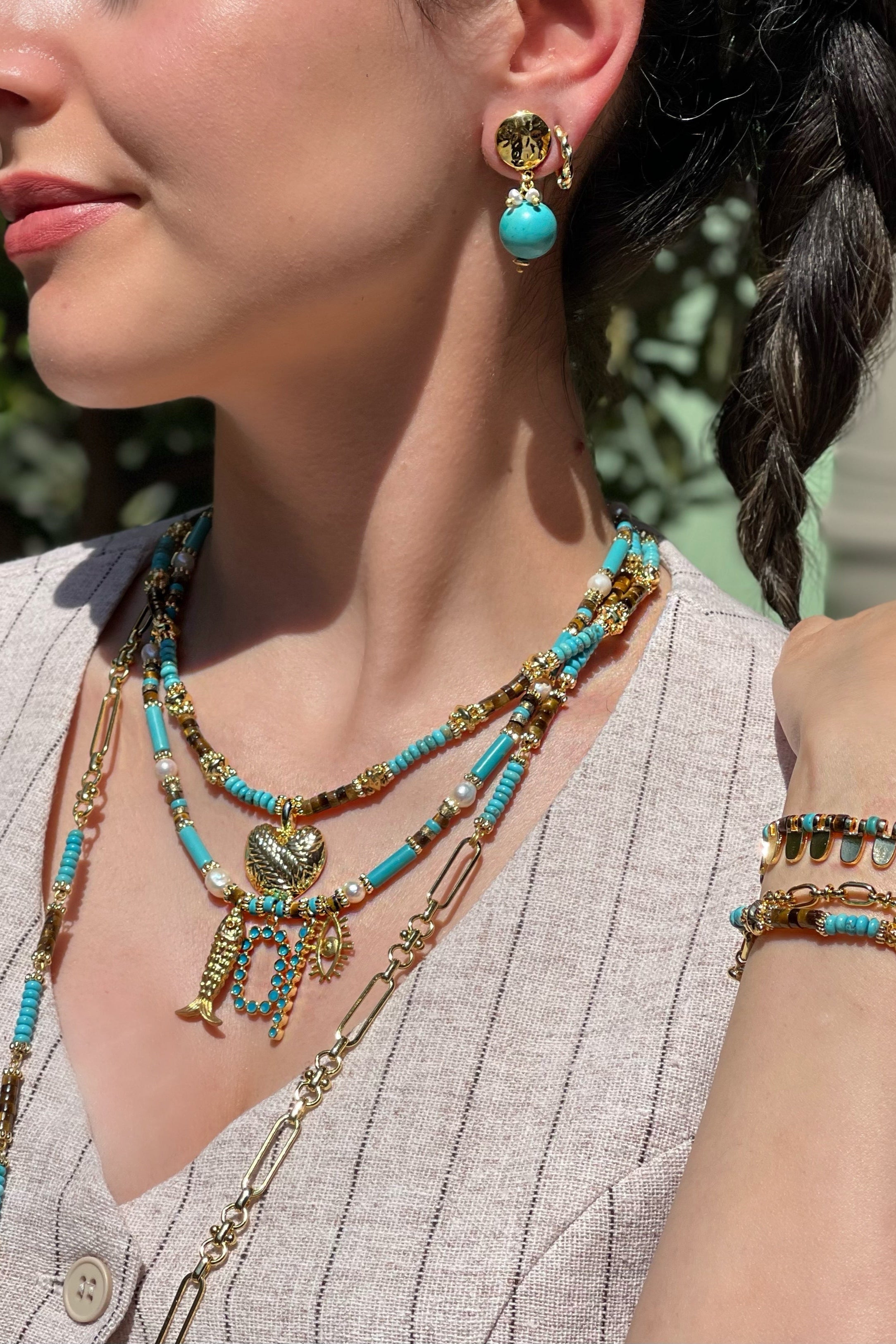 Berrin Özkan-Marbella Love Heart Necklace-Kolye-2-Milagron.com