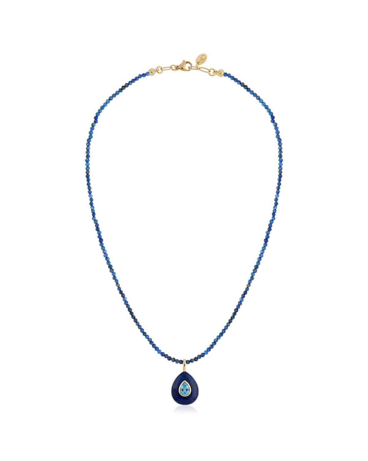 Margot Lapis Drop Necklace
