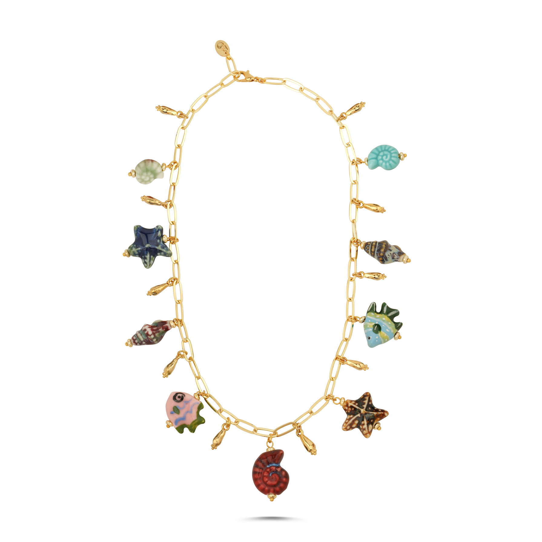 Mediterranean Summer Charm Necklace