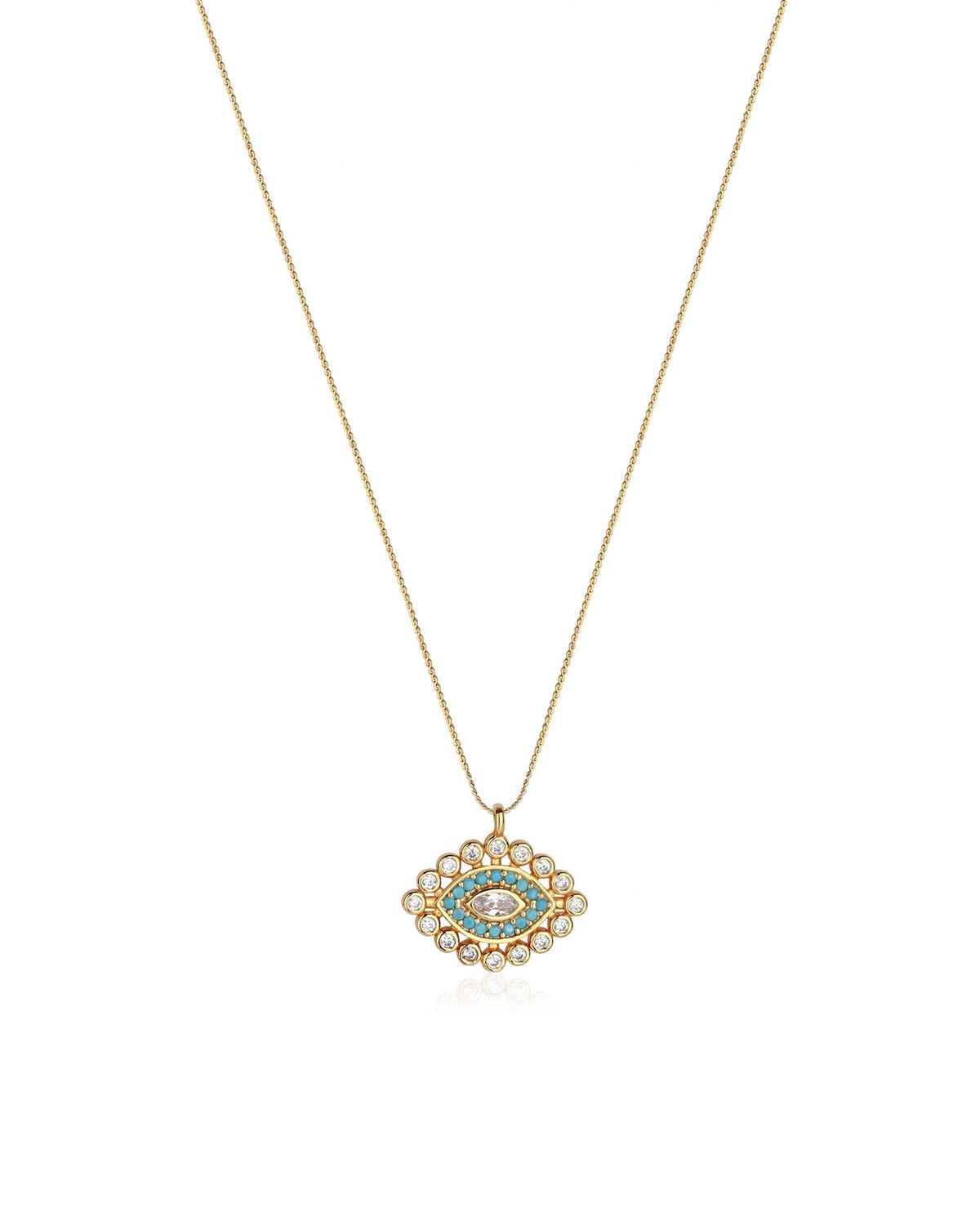 Mira Sunburst Eye Necklace