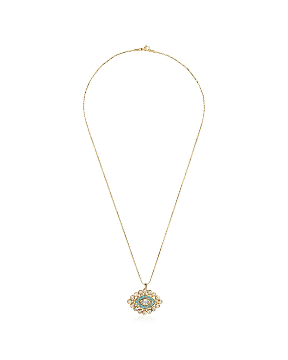 Mira Sunburst Eye Necklace
