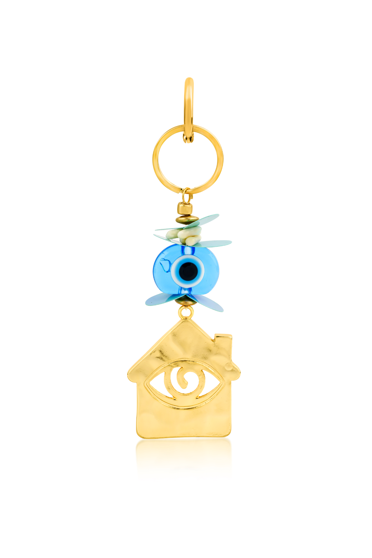 Berrin Özkan-Nazar Nest Blue Key Chain / Bag Charm-Anahtarlık-1-Milagron.com