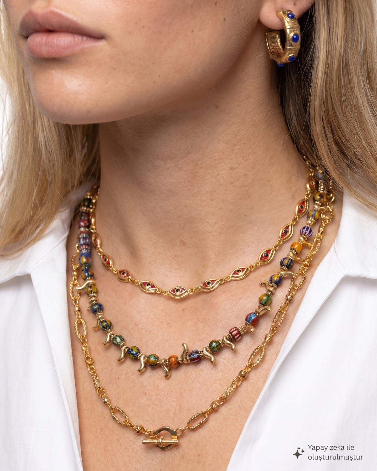 Ora Link Gold Plated Chain Necklace