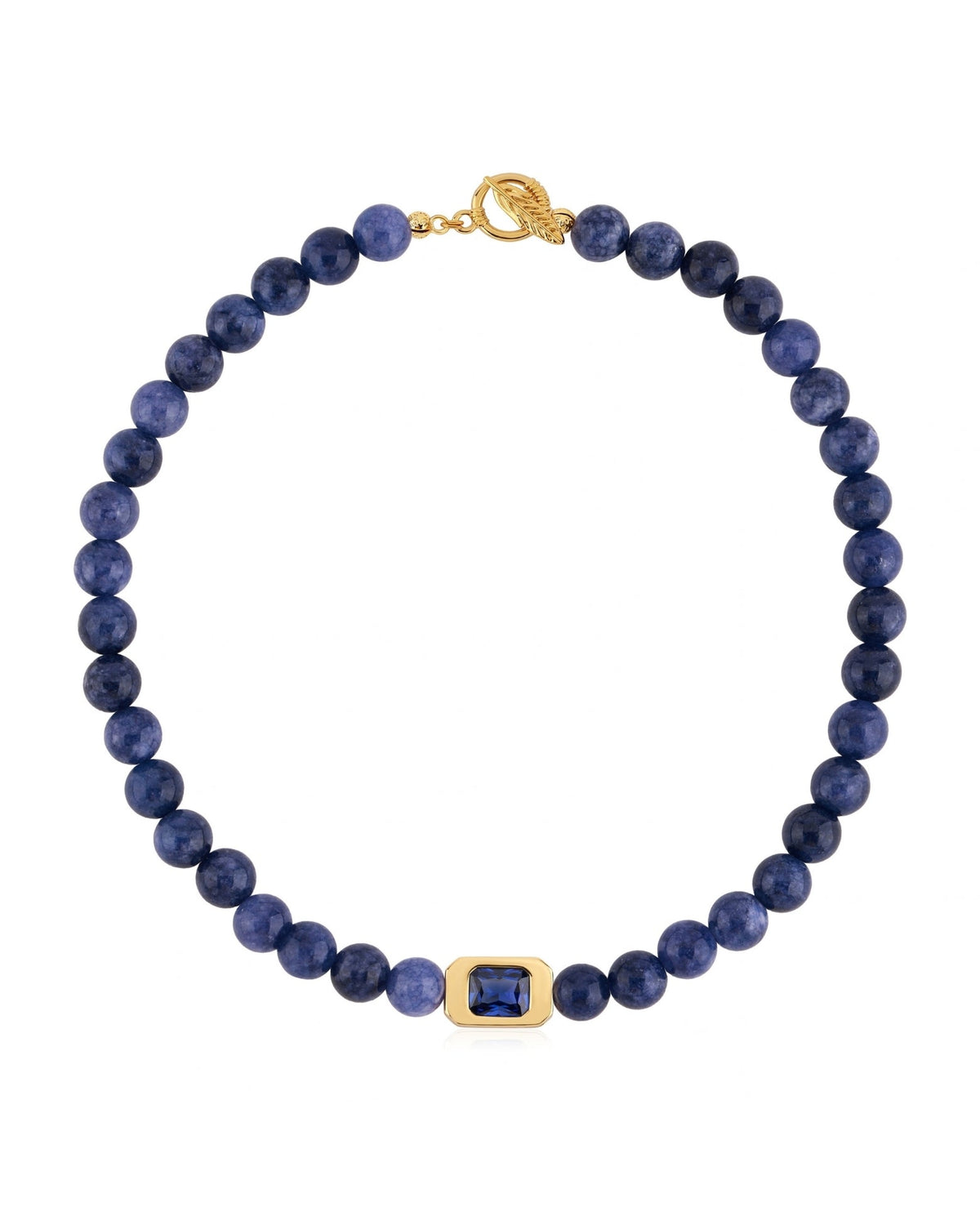 Vivienne Lapis & Blue Crystal Necklace