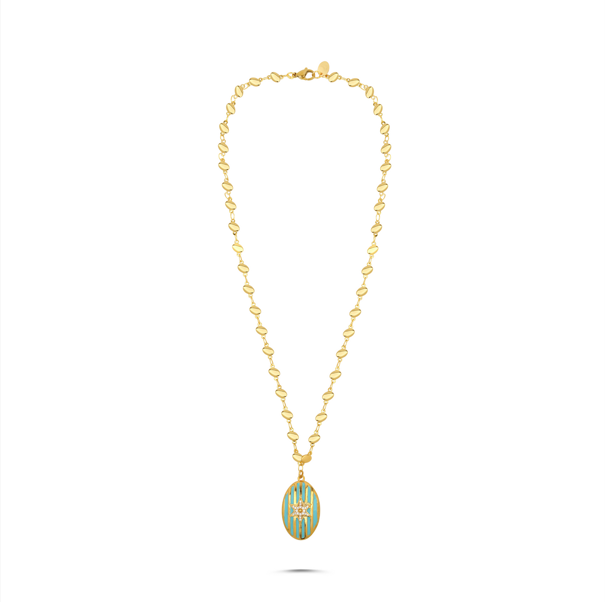Stella Turquoise Medal Necklace