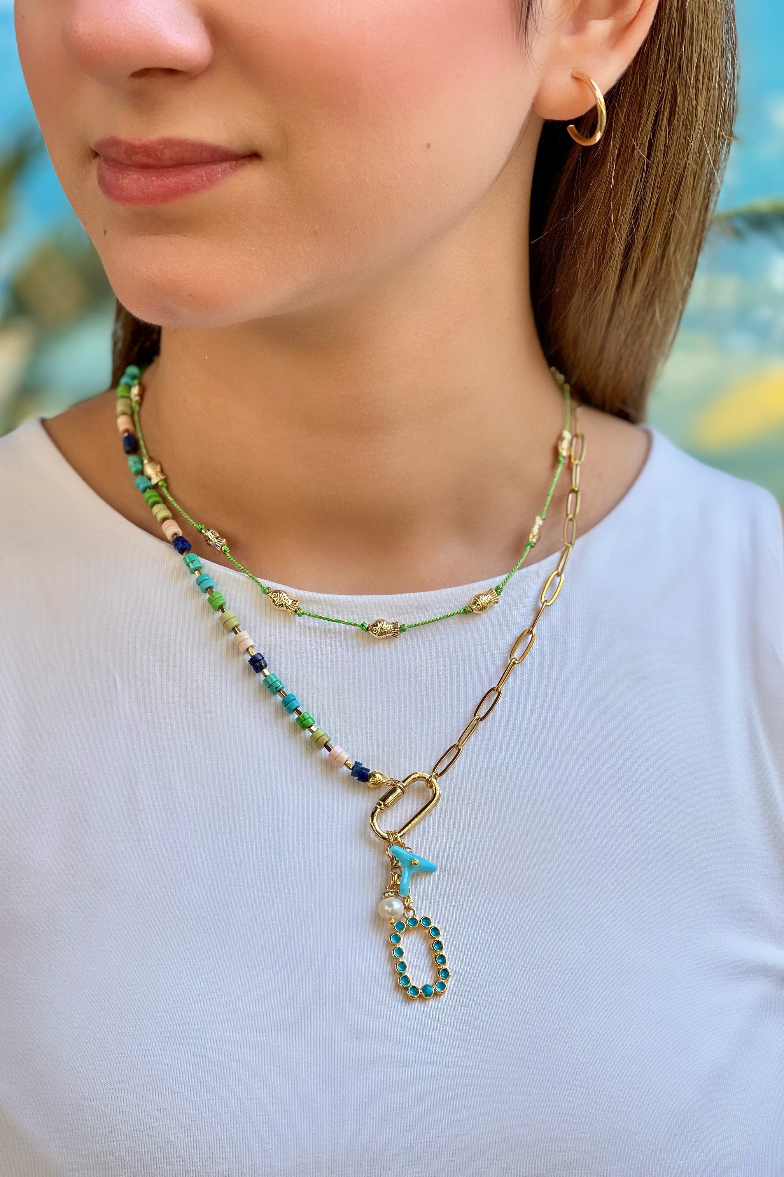 Berrin Özkan-Summer Muse Fish Rope Necklace-Kolye-3-Milagron.com