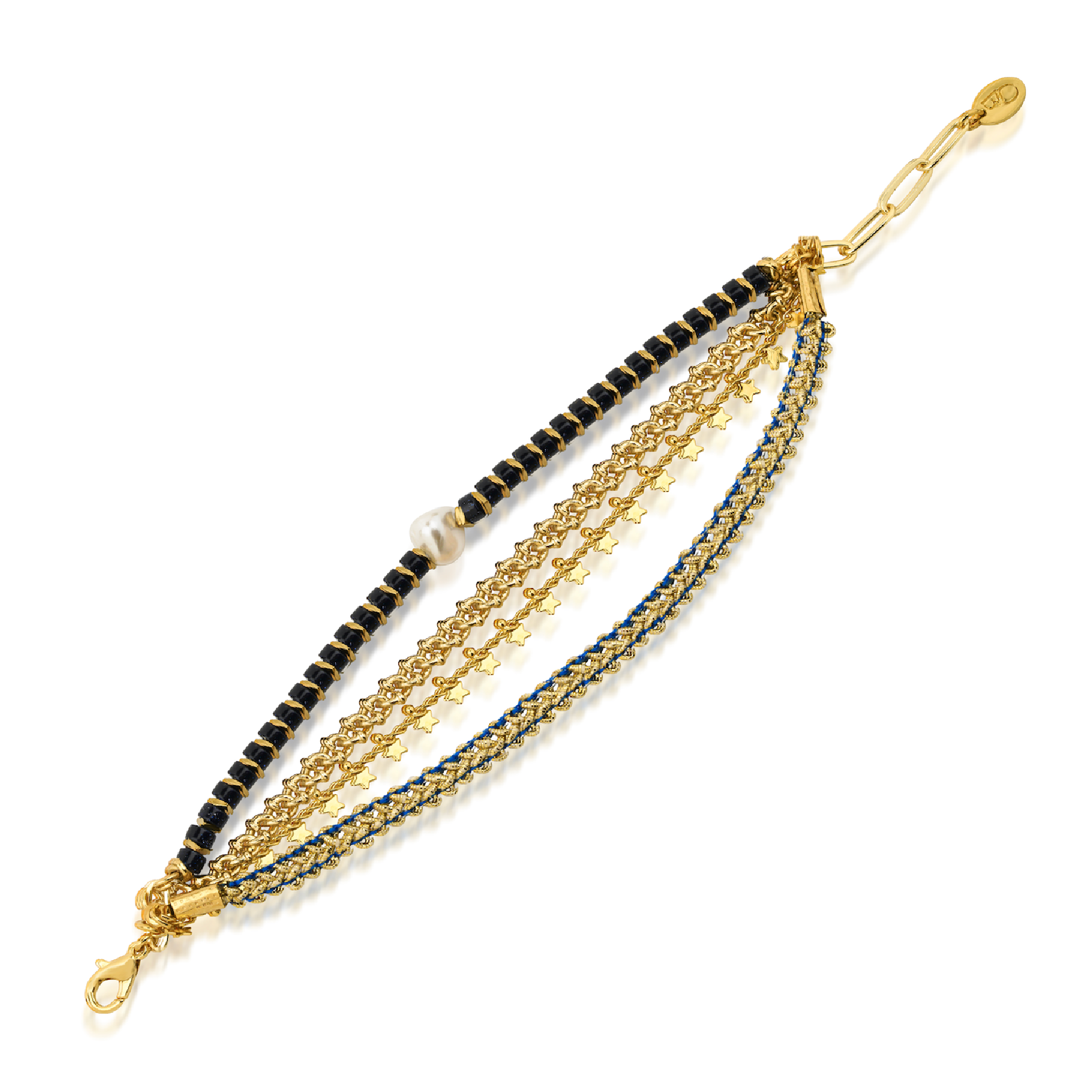 Berrin özkan-Urban Layers Blue Bracelet-Bracelet-1-Milagron.com