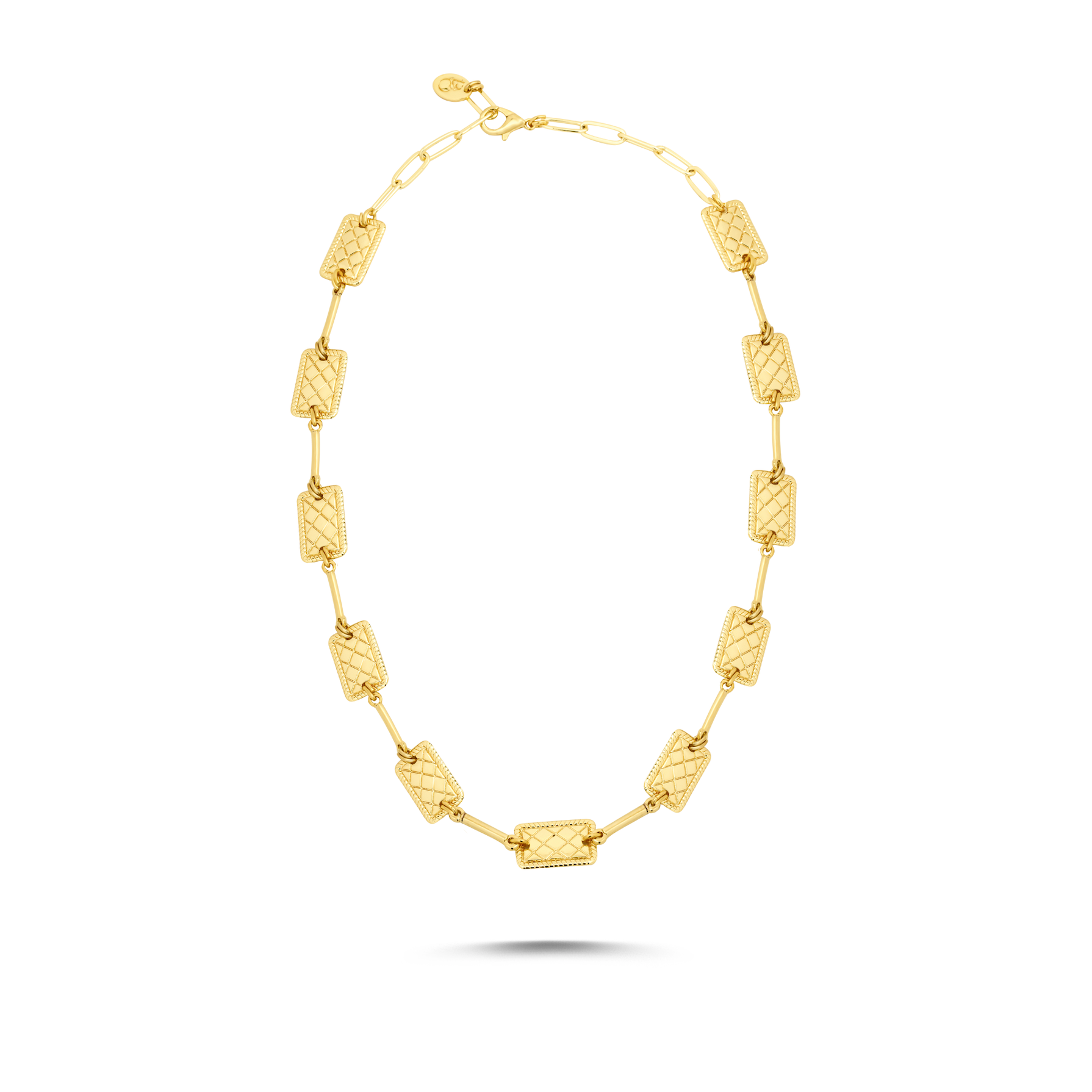 Berrin özkan-Golden Path Gold Plated Necklace-Necklaces-1-Milagron.com