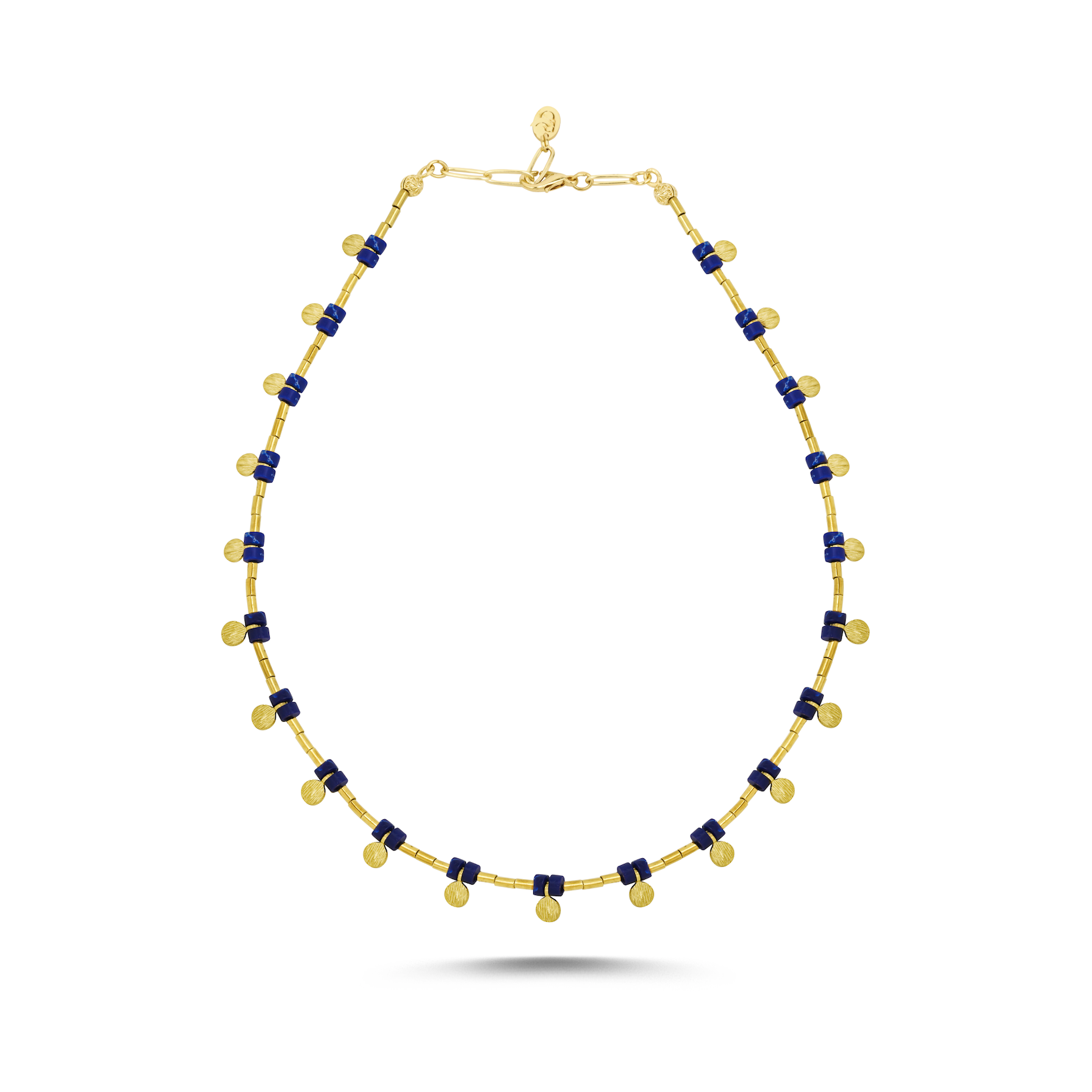 Berrin özkan-Greco Lapis Necklace-Necklaces-1-Milagron.com