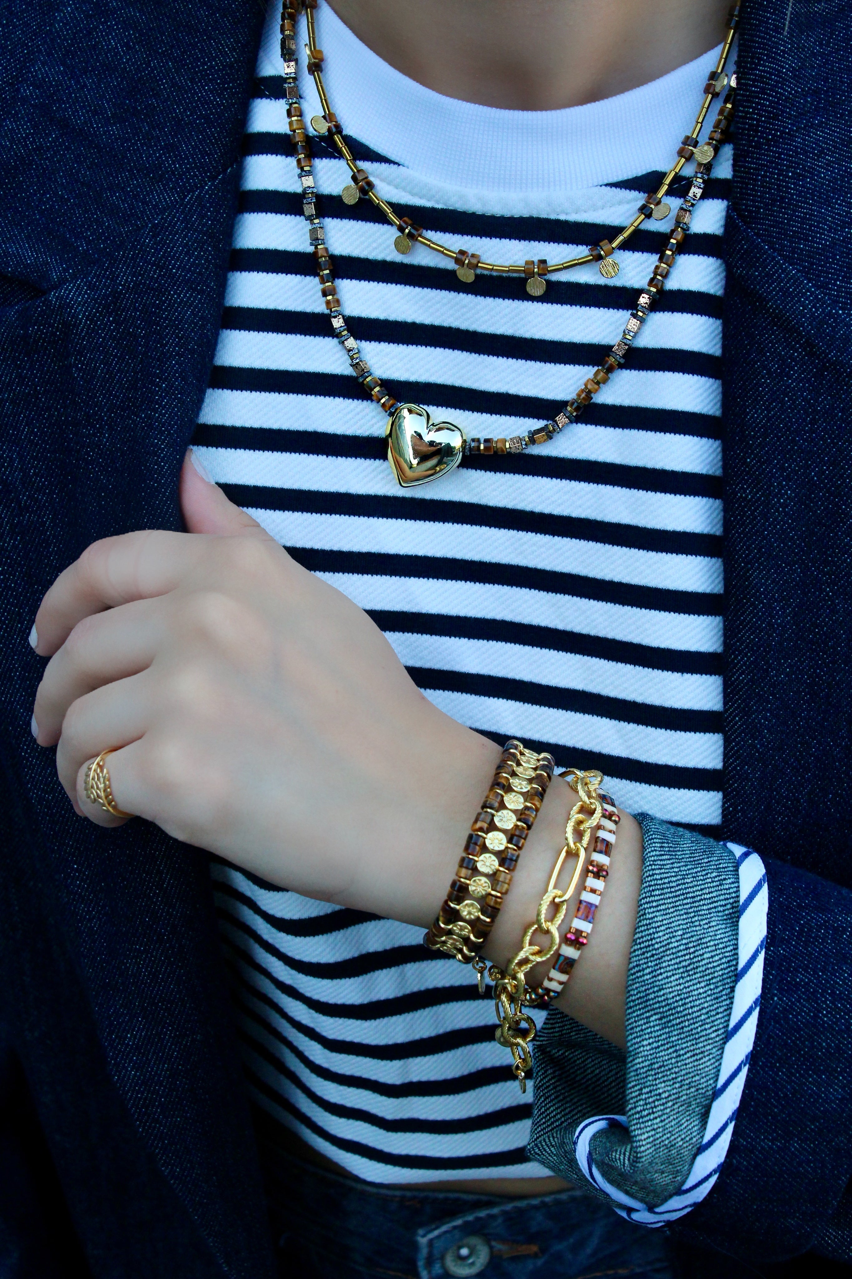 Berrin özkan-Greco Tiger Eye Bracelet-Bracelet-2-Milagron.com