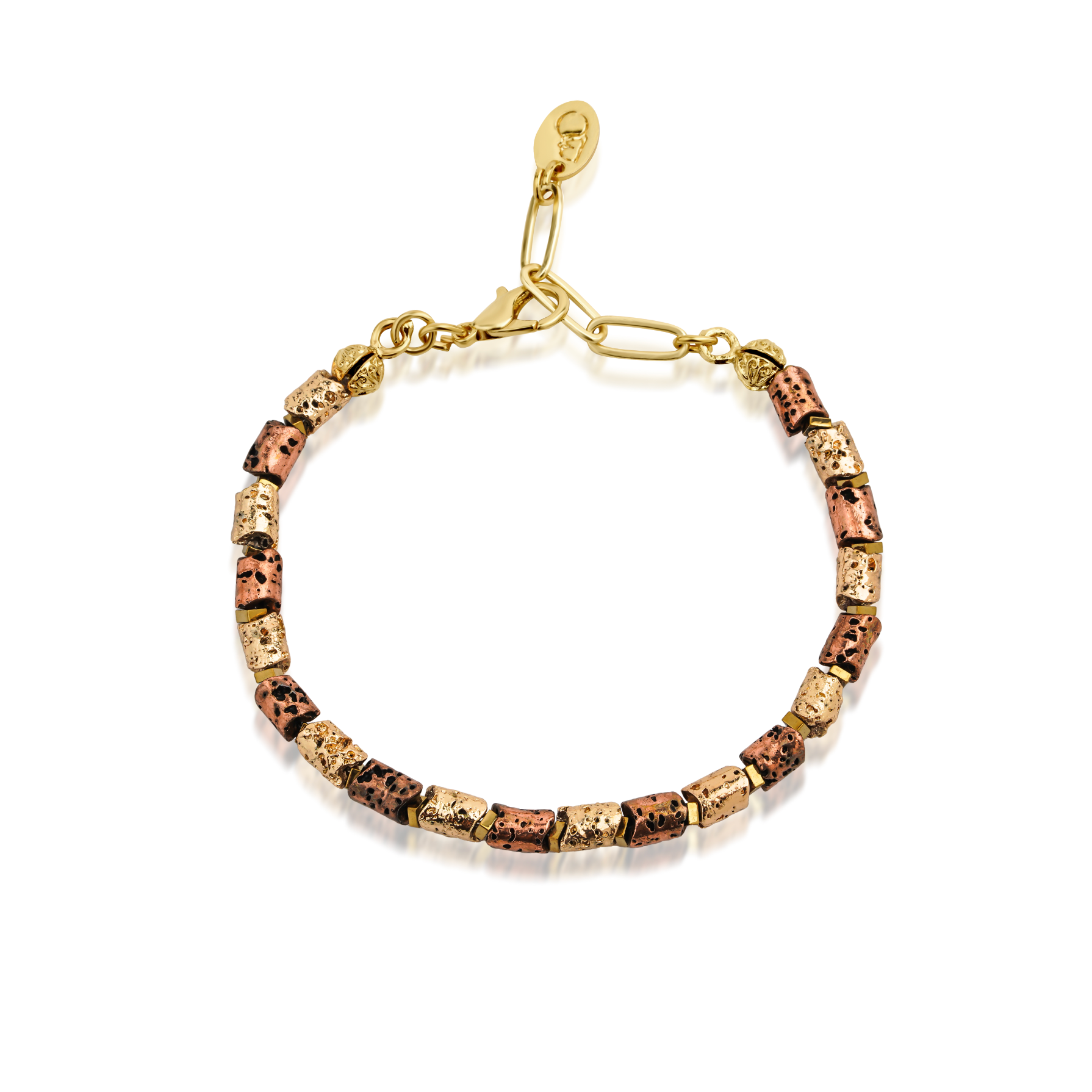 Berrin özkan-Mocha Gold Bracelet-Bracelet-1-Milagron.com