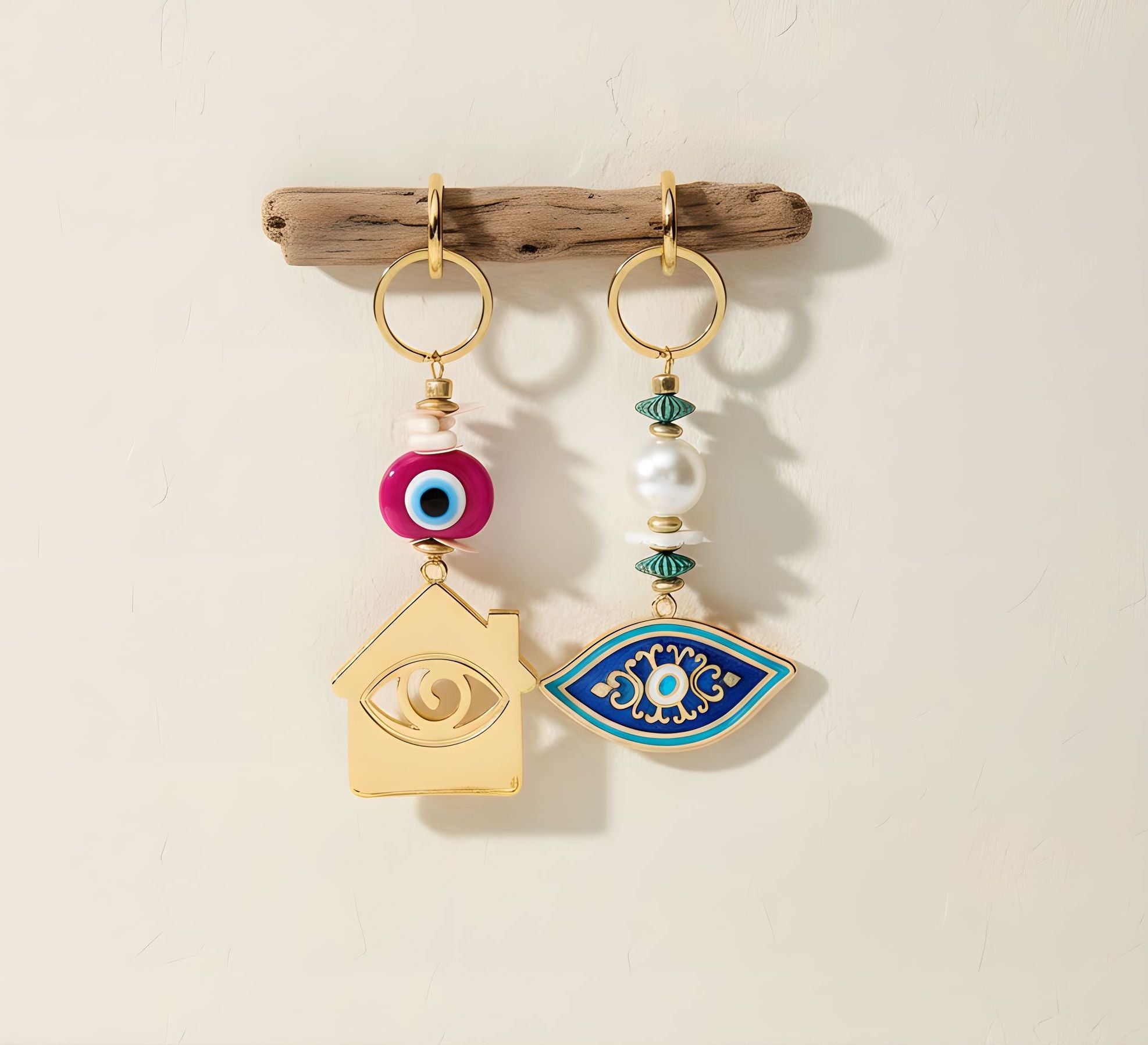 Berrin özkan-Tilsim Navy Evil Eye Keychain / Bag Charm-Key Chain-2-Milagron.com
