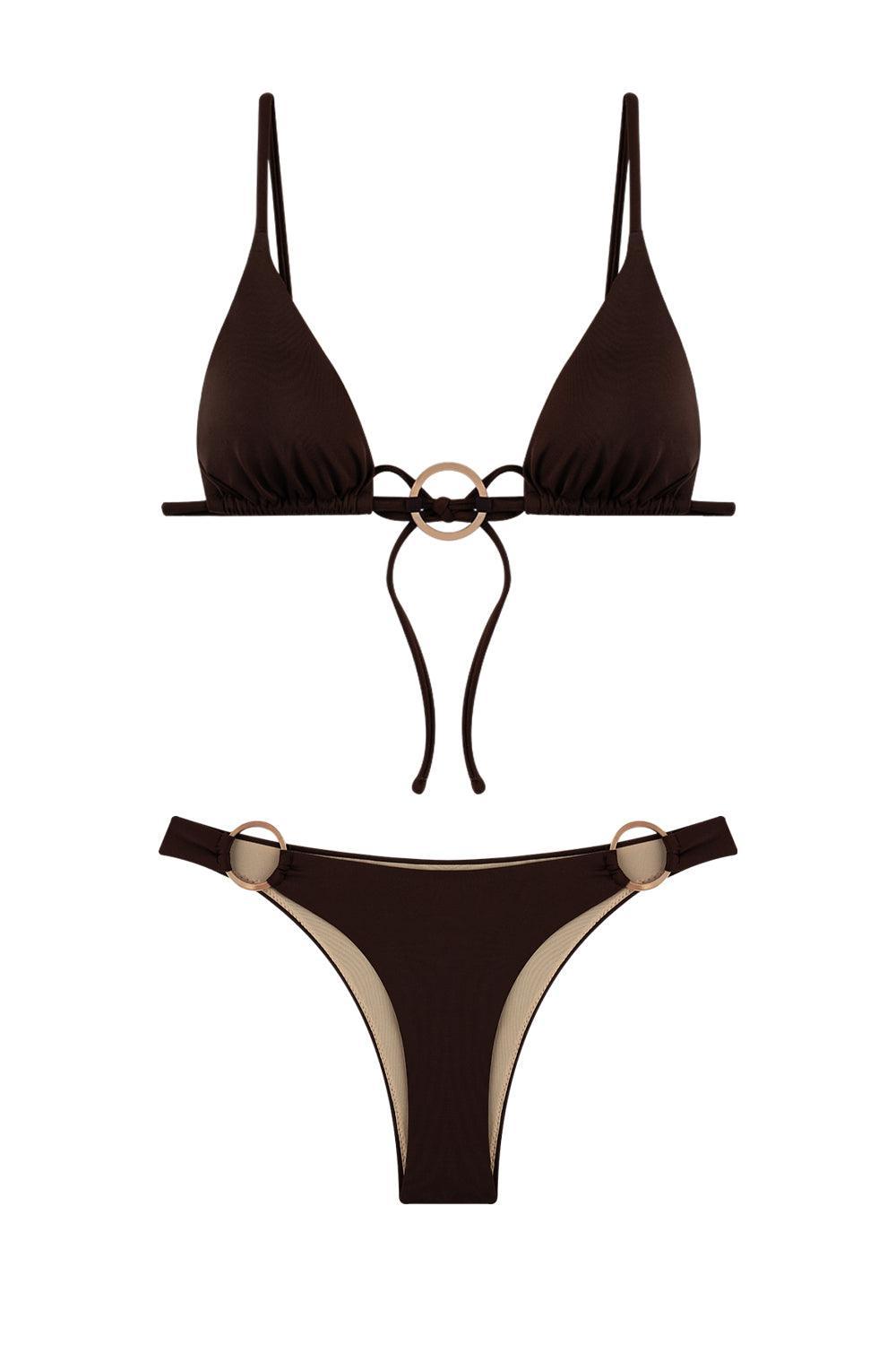 Bia Swimwear-Alia Dark Oak Bikini Takımı-Bikini & Mayo-3-Milagron.com