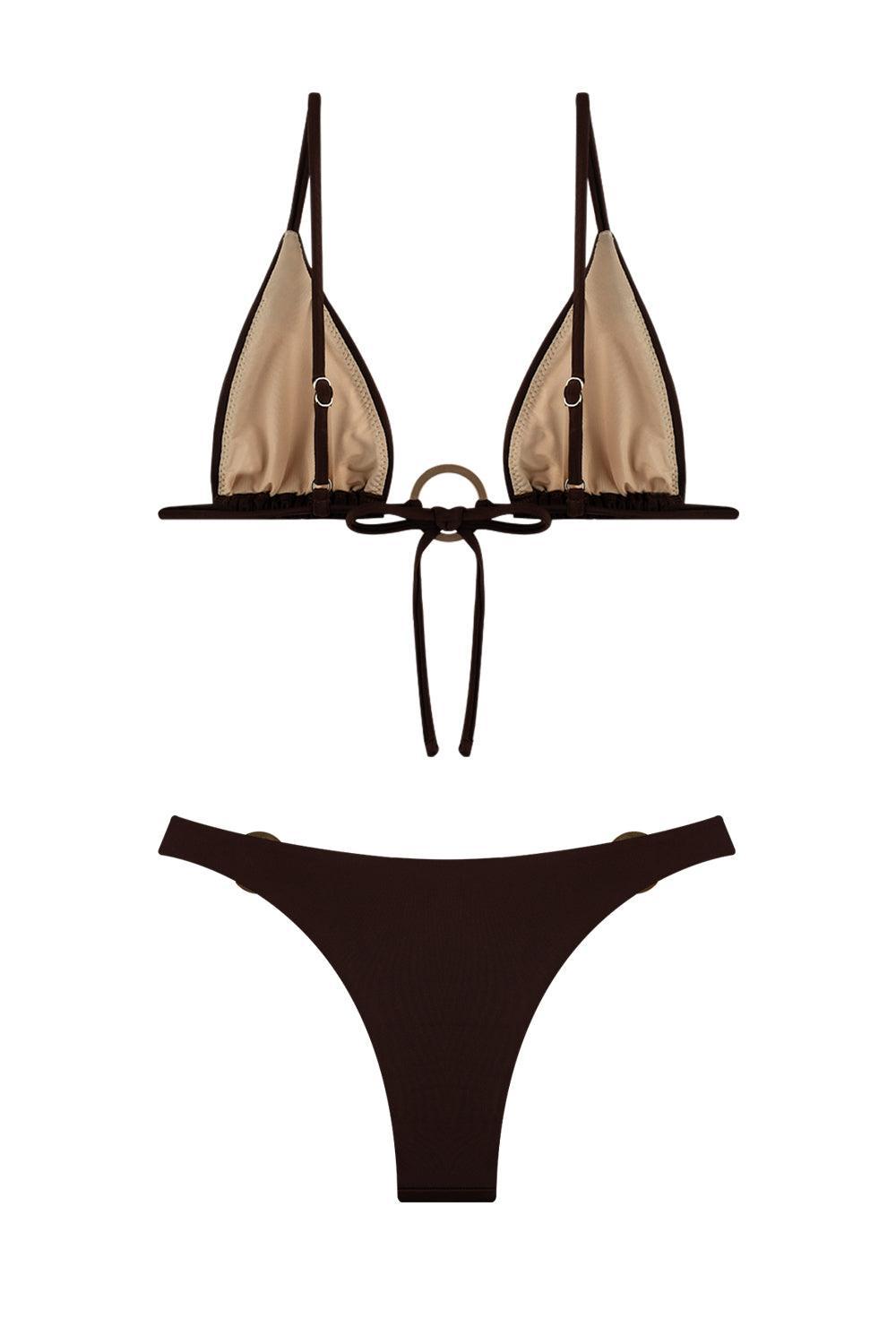 Bia Swimwear-Alia Dark Oak Bikini Takımı-Bikini & Mayo-4-Milagron.com