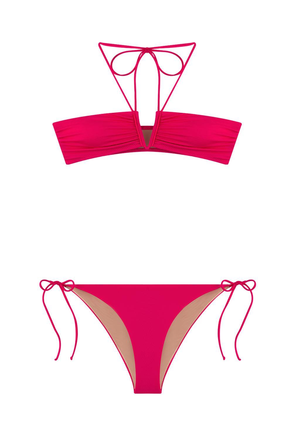 Bia Swimwear-Gigi Viva Magenta Bikini Takımı-Bikini & Mayo-3-Milagron.com