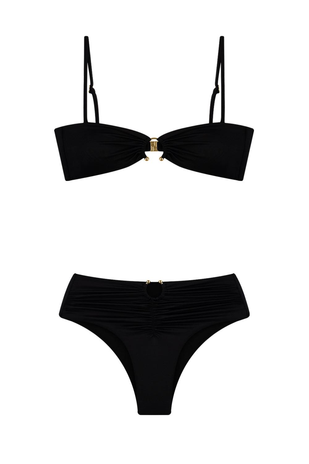Bia Swimwear-Sasha Black Bikini Takımı-Bikini & Mayo-3-Milagron.com