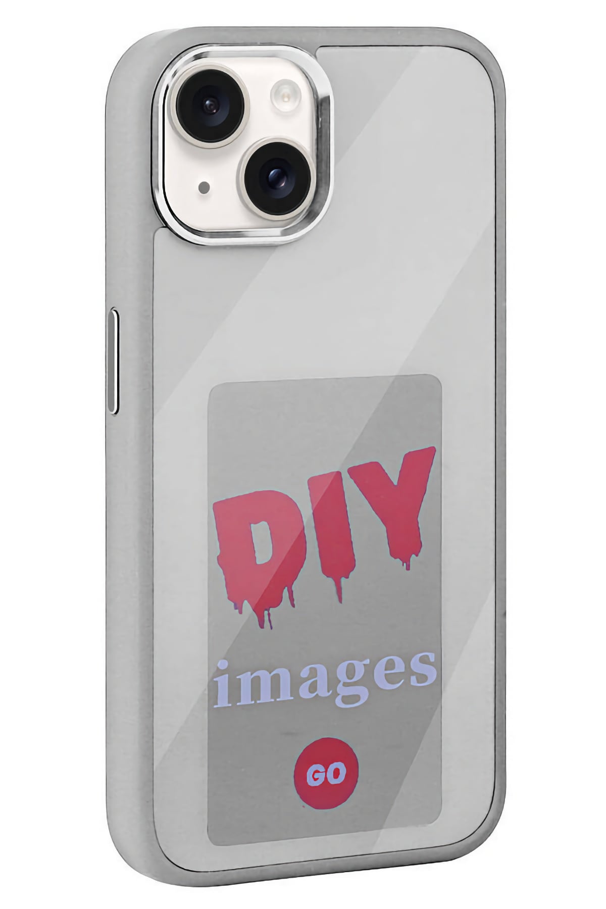 Apple Iphone 14 Uyumlu Nfc Resim Yansıtmalı Kılıf Gri